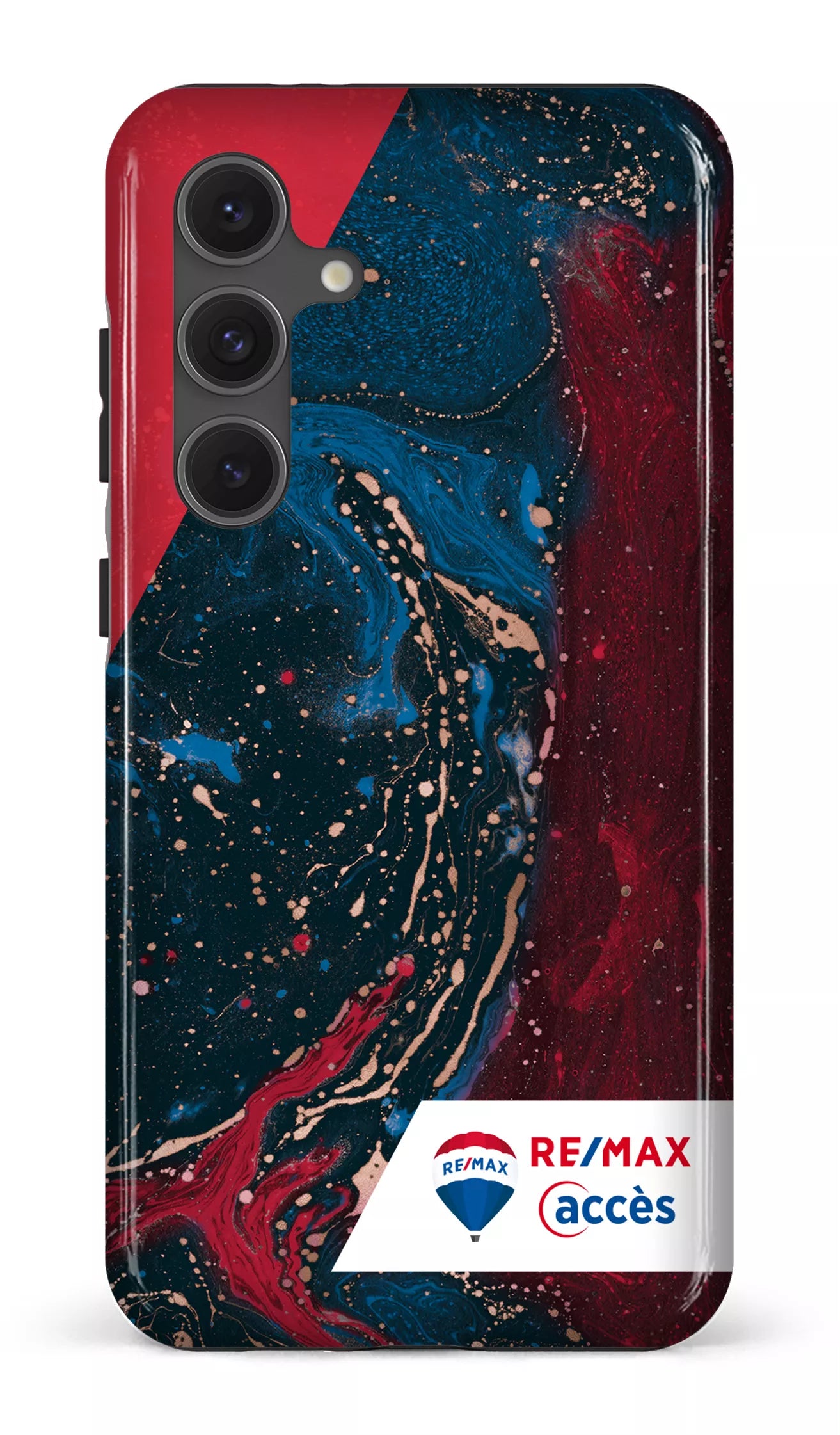 Galaxy S24FE Tough Peinture marbrée sombre -