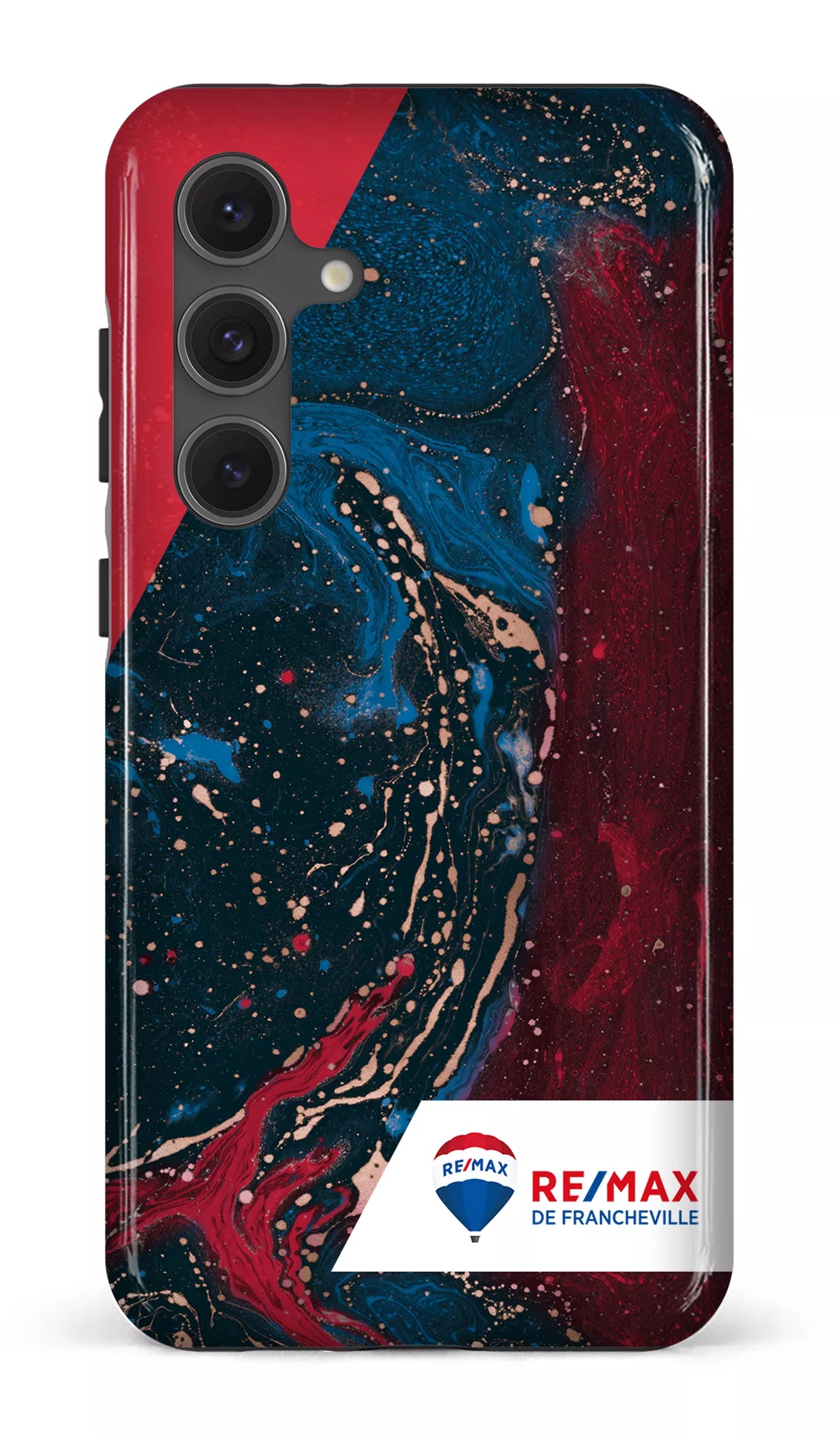 Galaxy S24FE Tough Peinture marbrée sombre de Francheville -