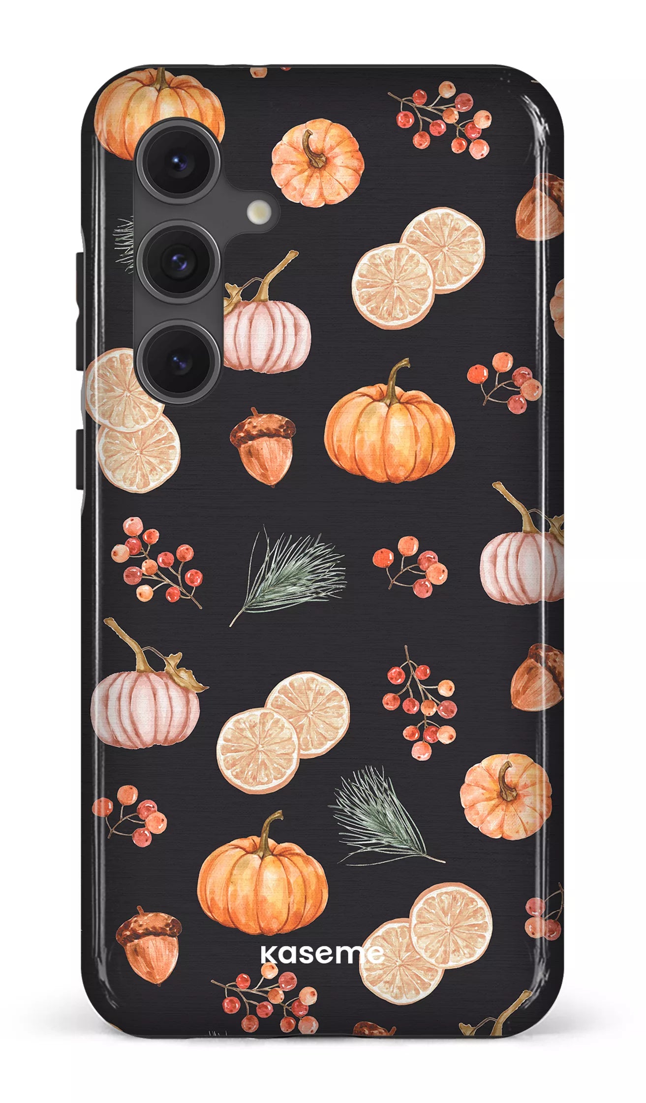 Galaxy S24FE Tough Pumpkin Garden Black -