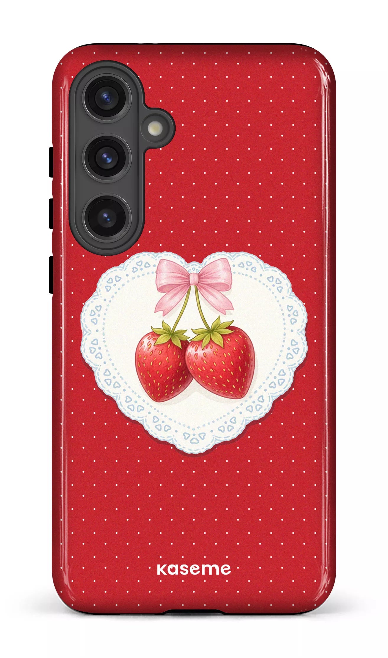 Galaxy S24 Plus Tough (Gloss) Fresa Lace Red -