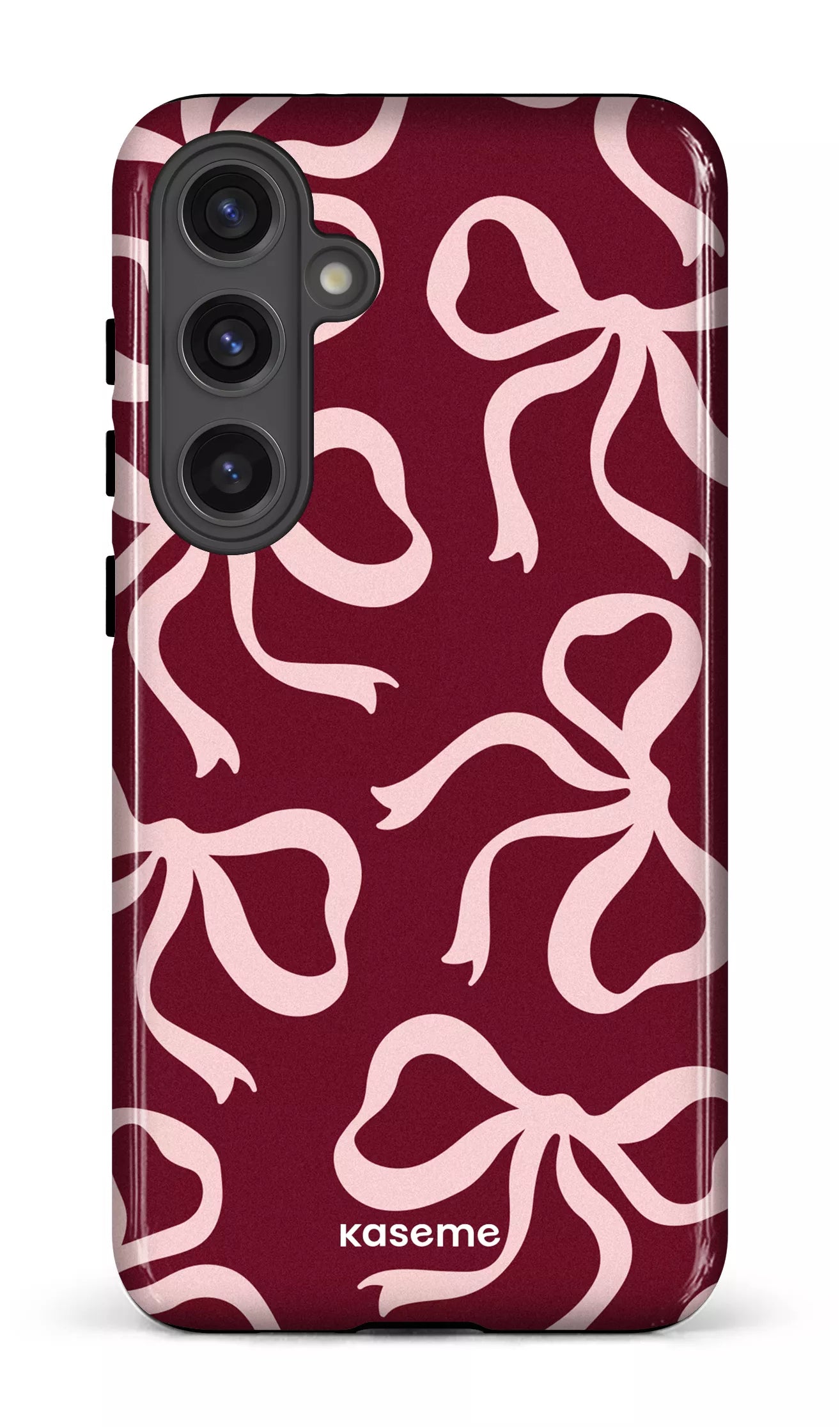 Galaxy S24 Plus Tough (Gloss) Lace Burgundy & Pink -