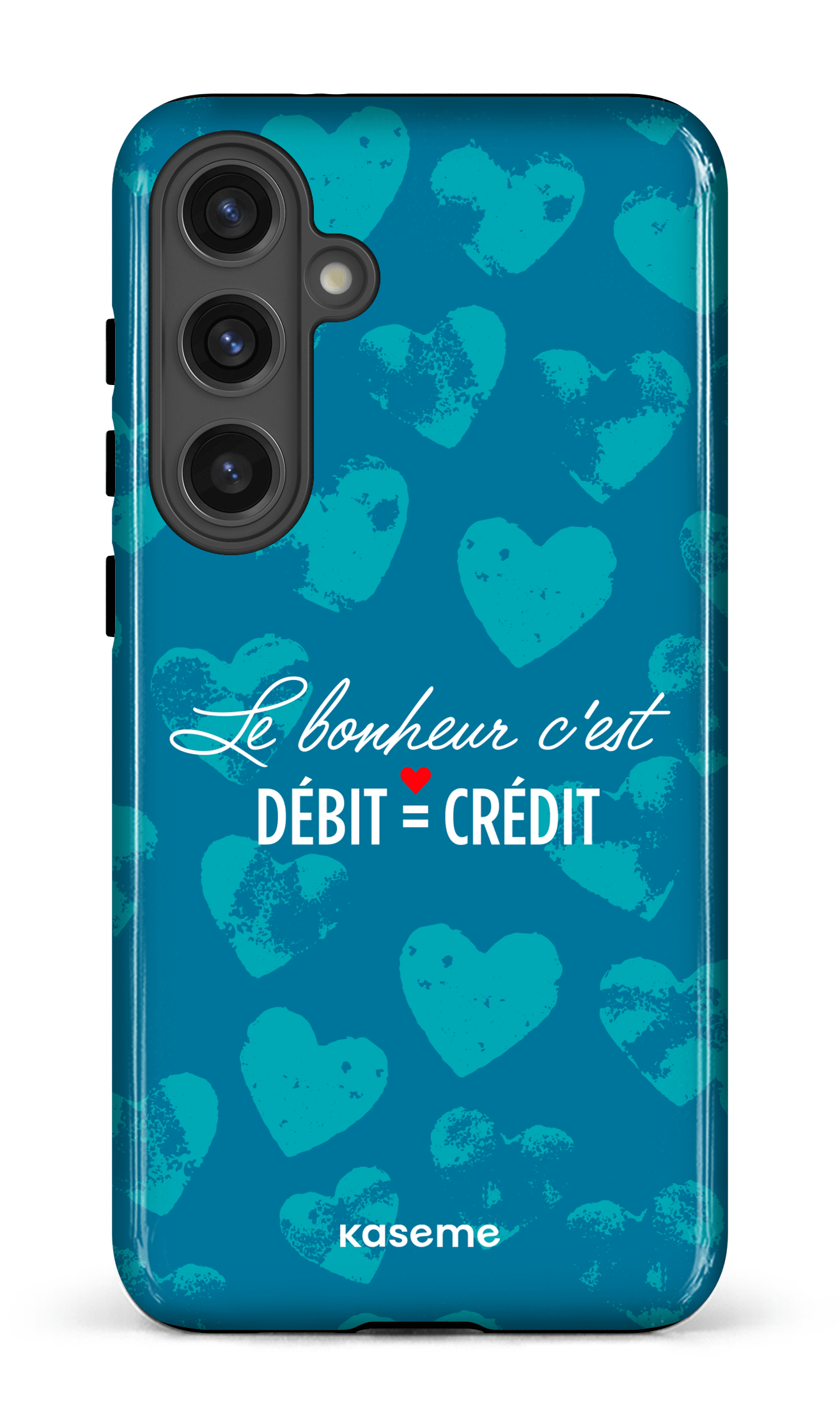 Galaxy S24 Plus Tough (Gloss) Le bonheur c'est débit = crédit -