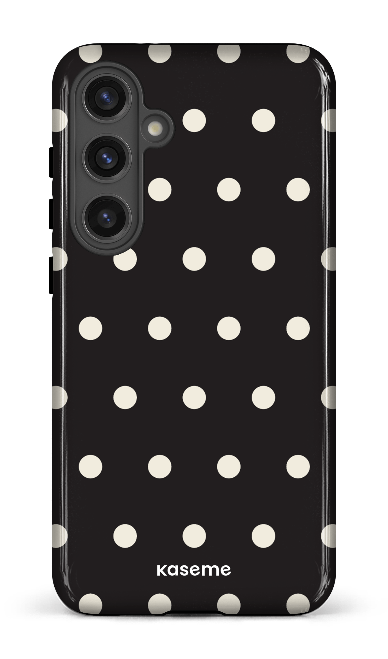 Galaxy S24 Plus Tough (Gloss) Polka Black -