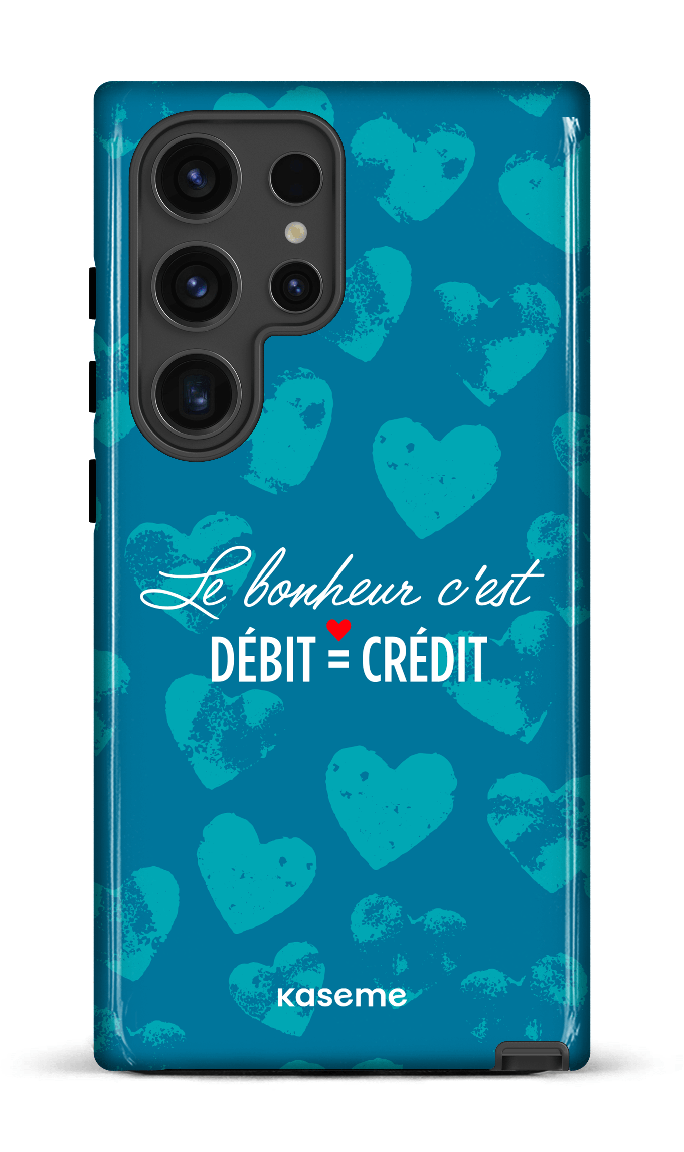 Galaxy S24 Ultra Tough (Gloss) Le bonheur c'est débit = crédit -