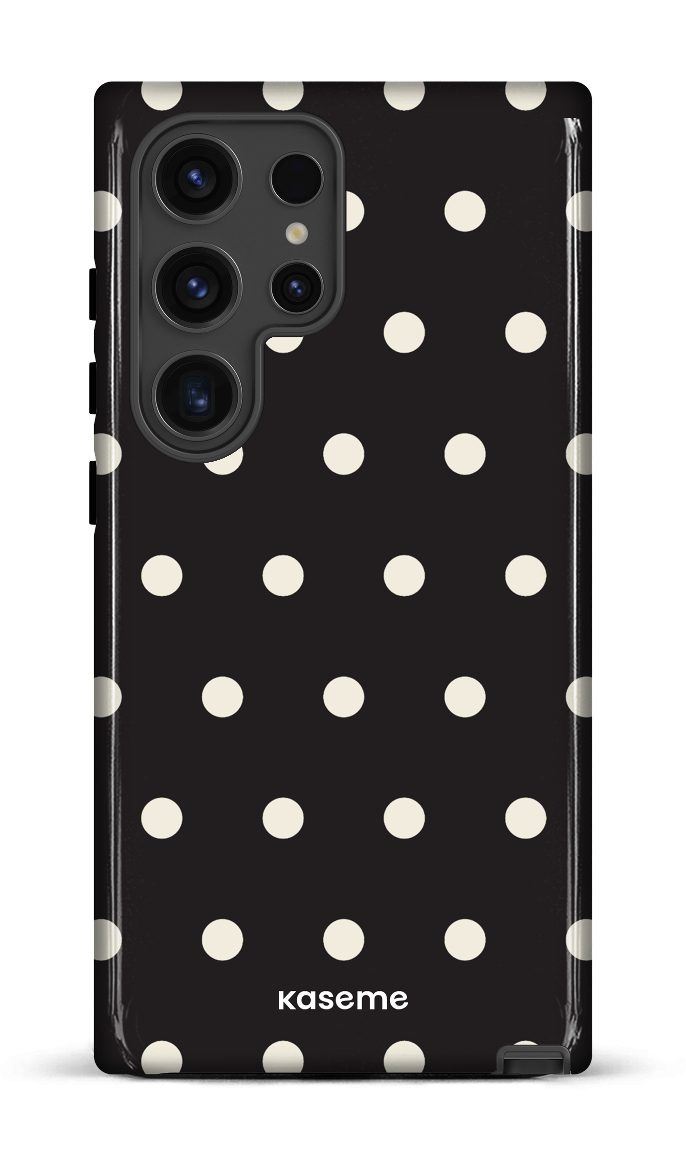 Galaxy S24 Ultra Tough (Gloss) Polka Black -