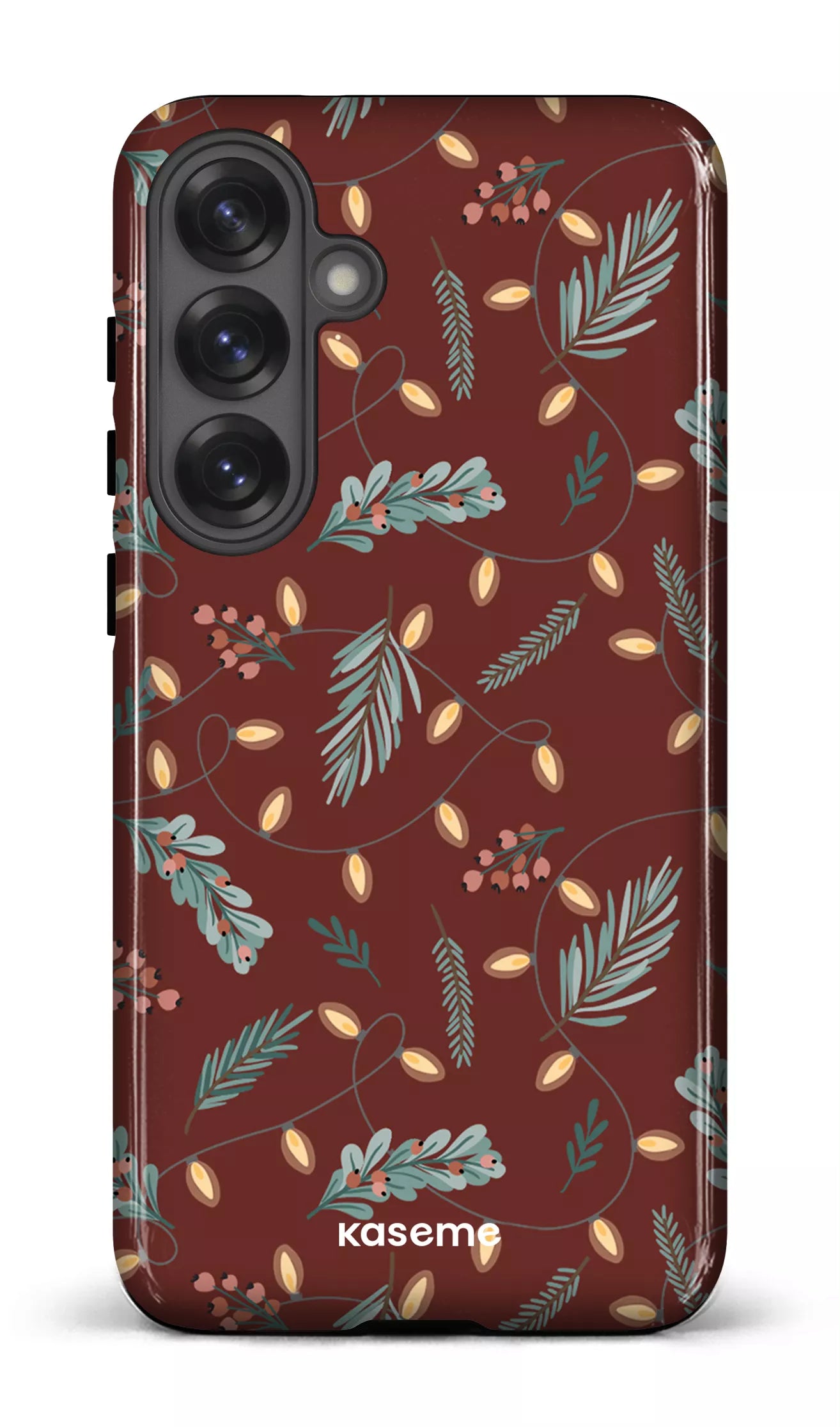 Galaxy S25 Plus Tough (Gloss) Cozy winter night red -