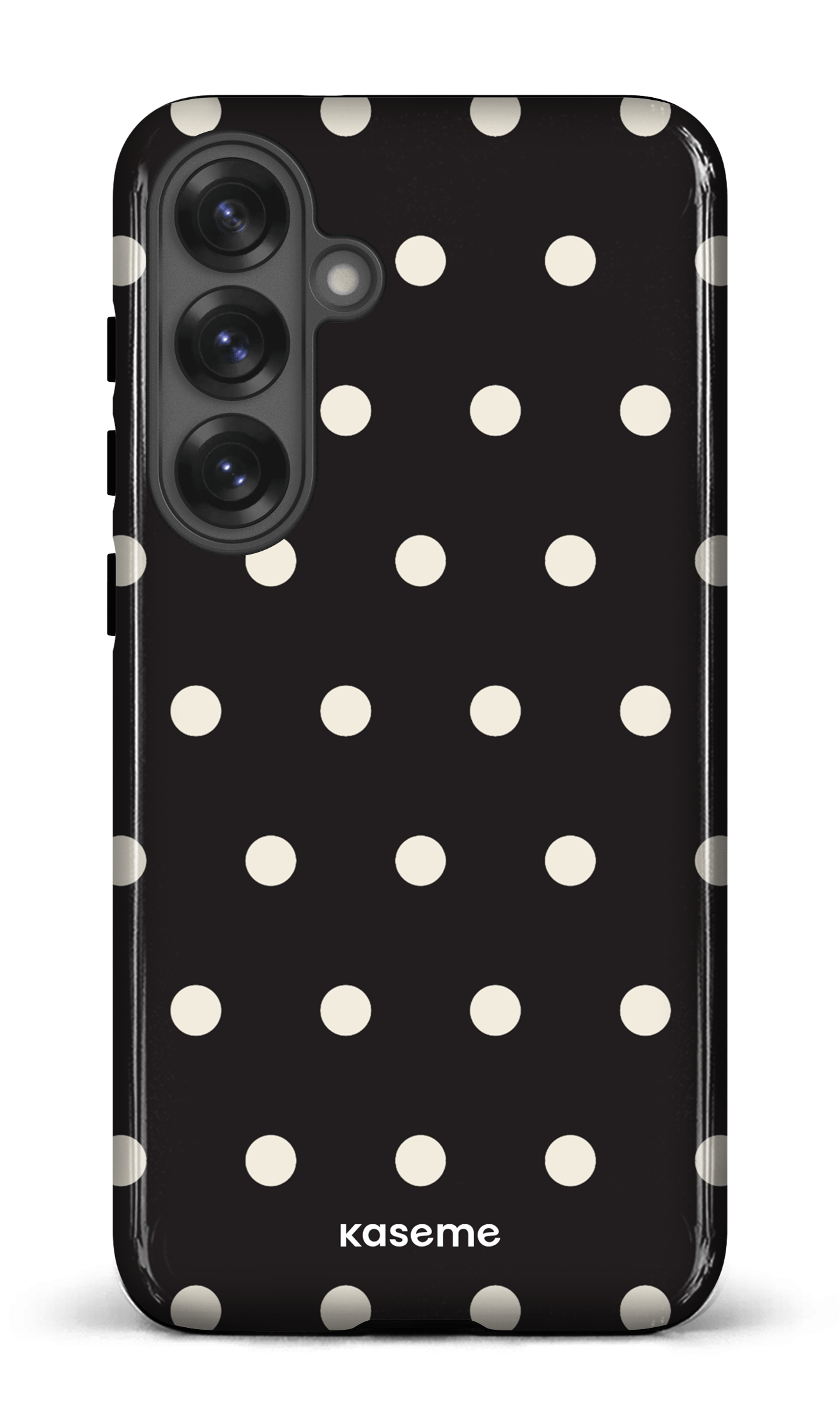 Galaxy S25 Plus Tough (Gloss) Polka Black -