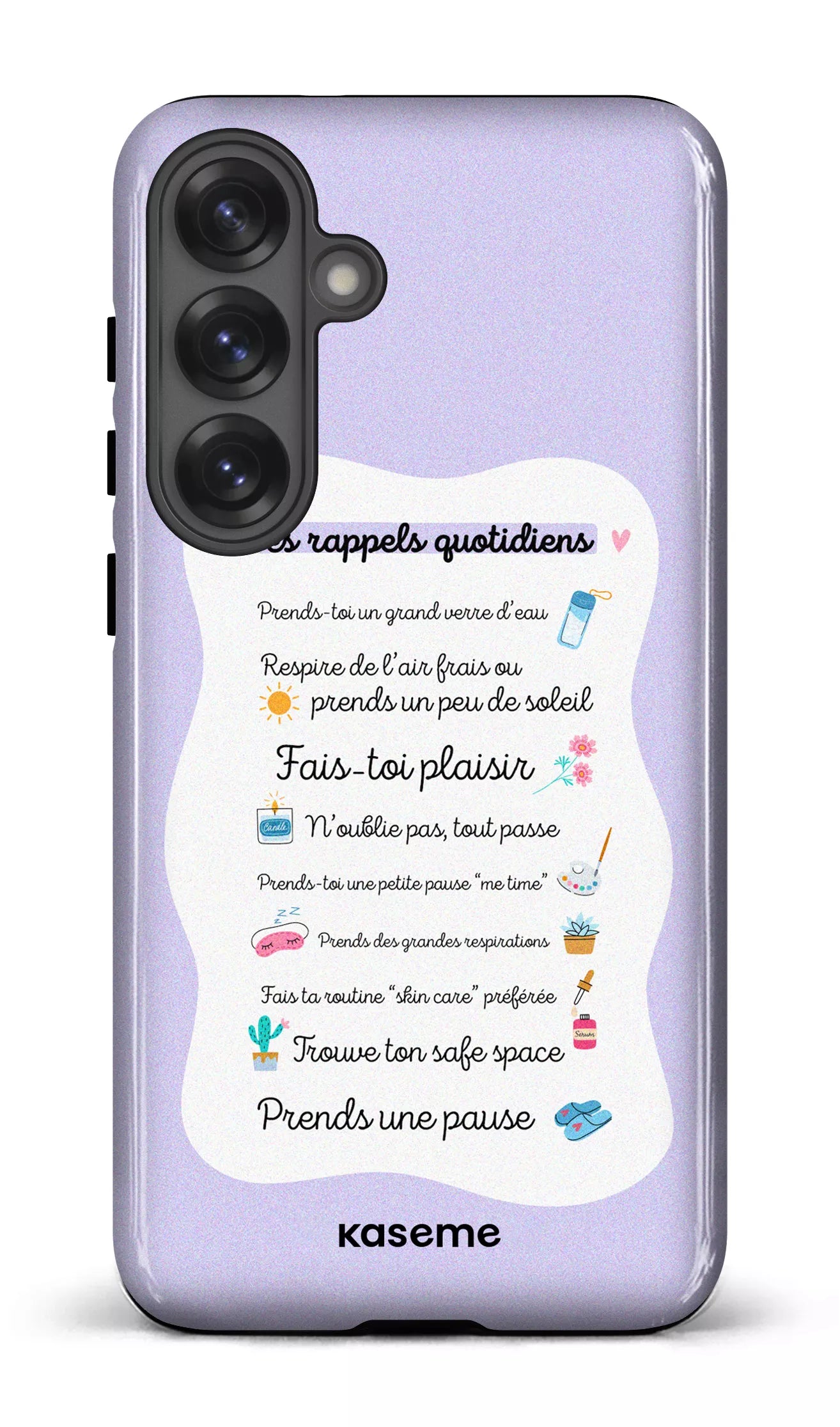 Galaxy S25 Plus Tough (Gloss) Tes rappels quotidiens purple -