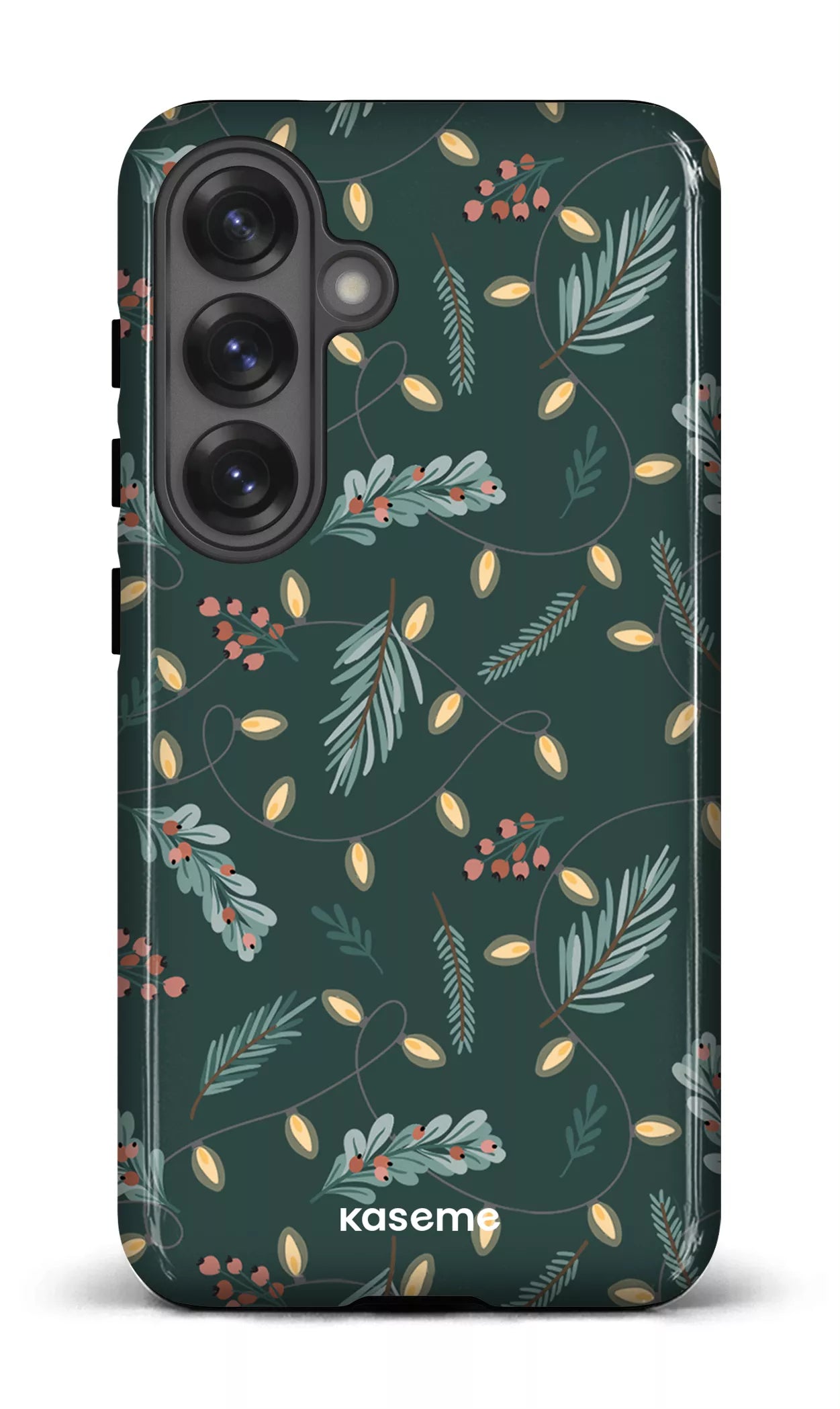 Galaxy S25 Tough (Gloss) Cozy winter night green -