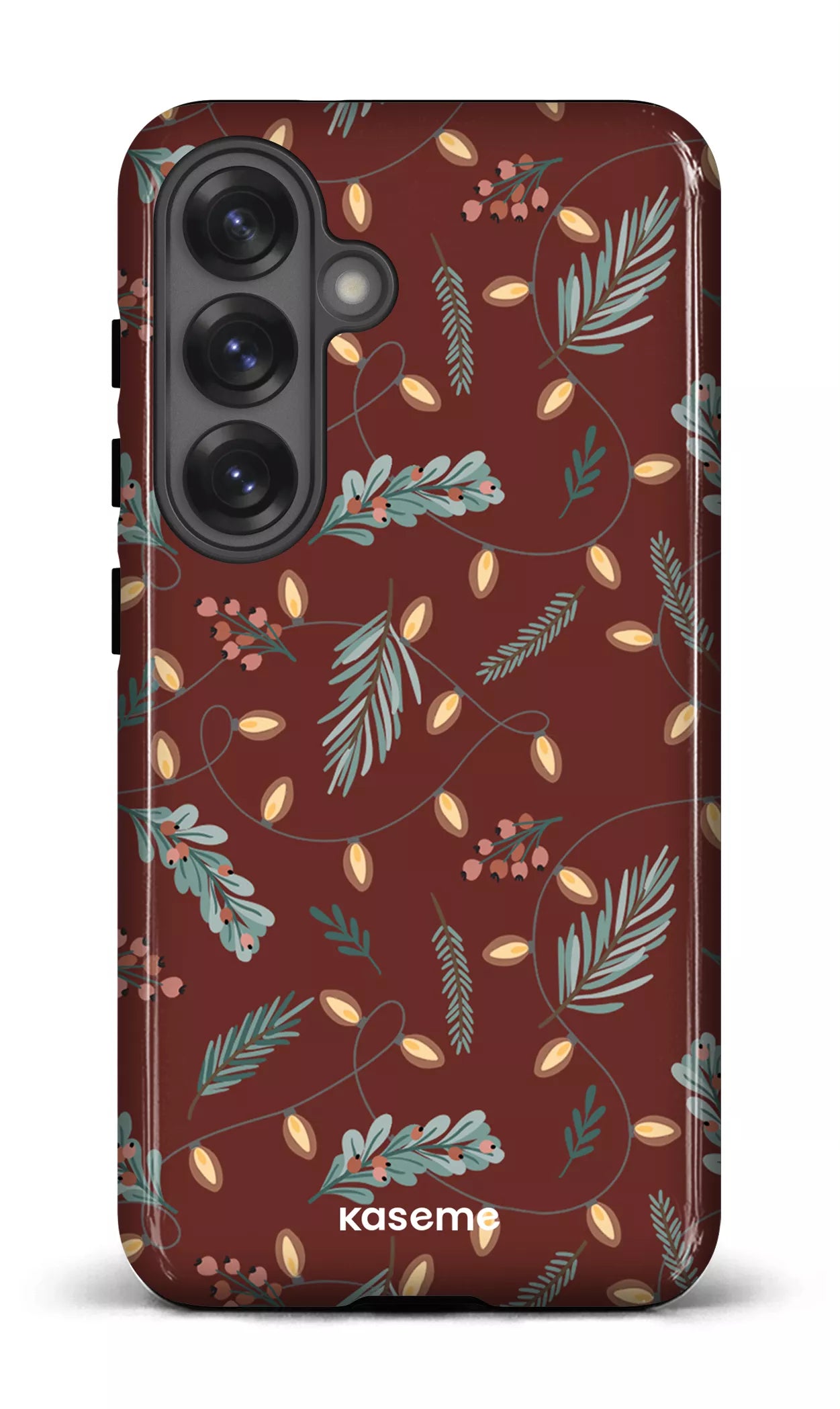 Galaxy S25 Tough (Gloss) Cozy winter night red -