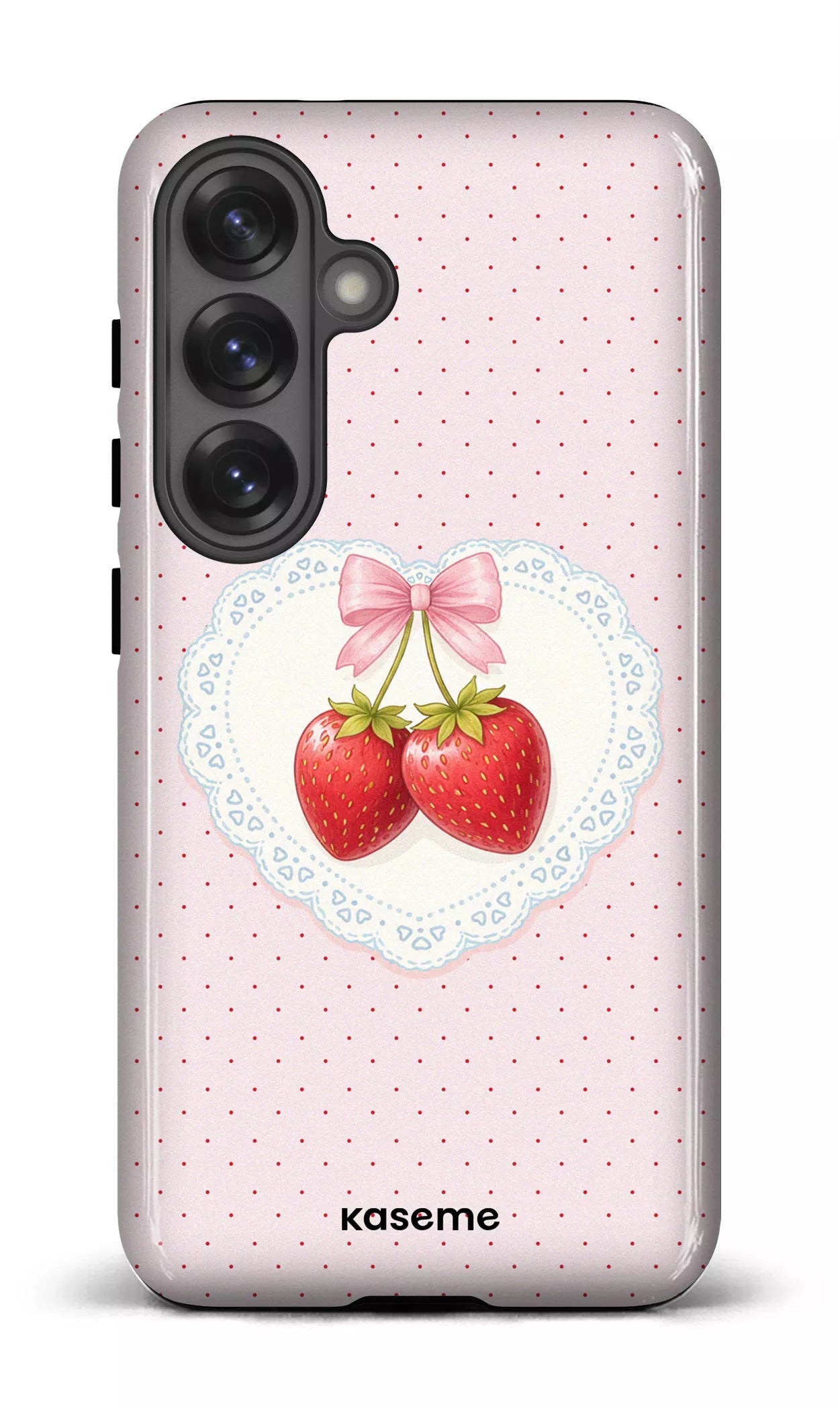 Galaxy S25 Tough (Gloss) Fresa Lace Pink -