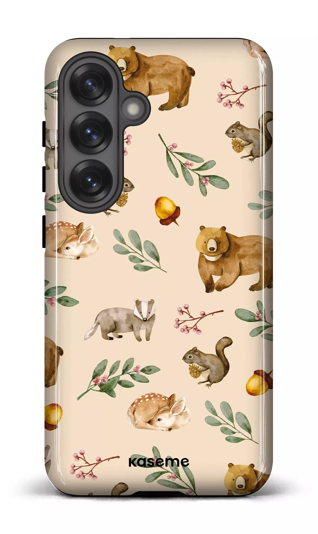Galaxy S25 Tough (Gloss) Furry Forest Beige -