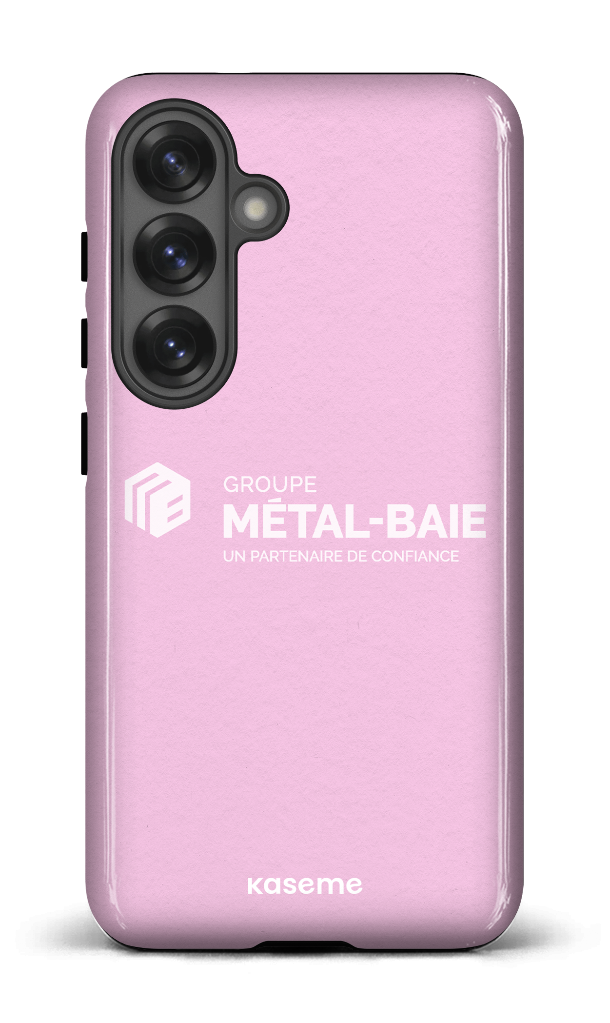 Galaxy S25 Tough (Gloss) Métal-Baie Rose -