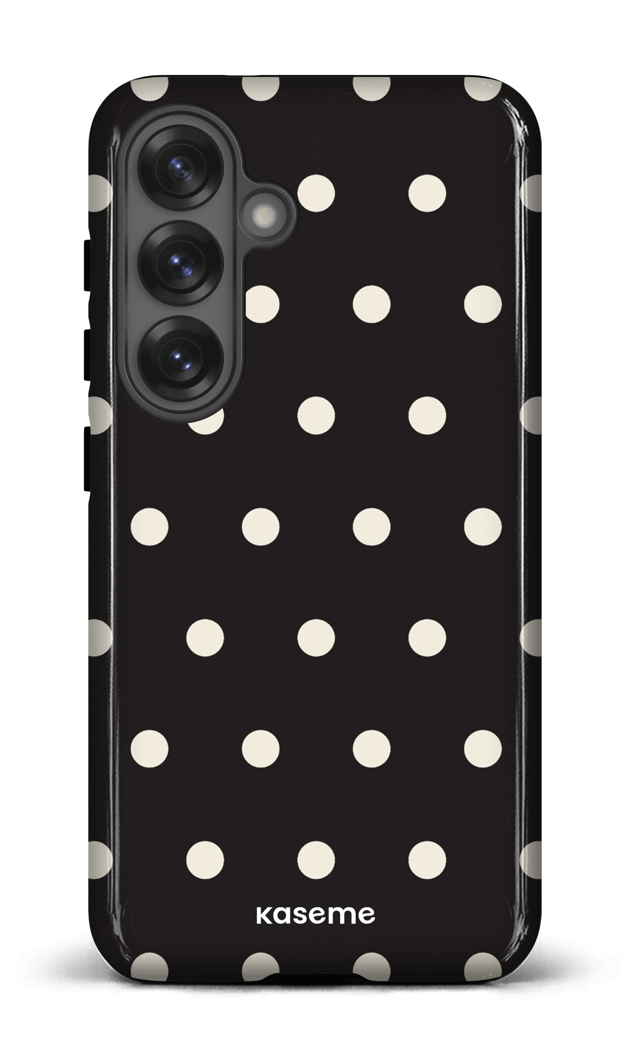 Galaxy S25 Tough (Gloss) Polka Black -