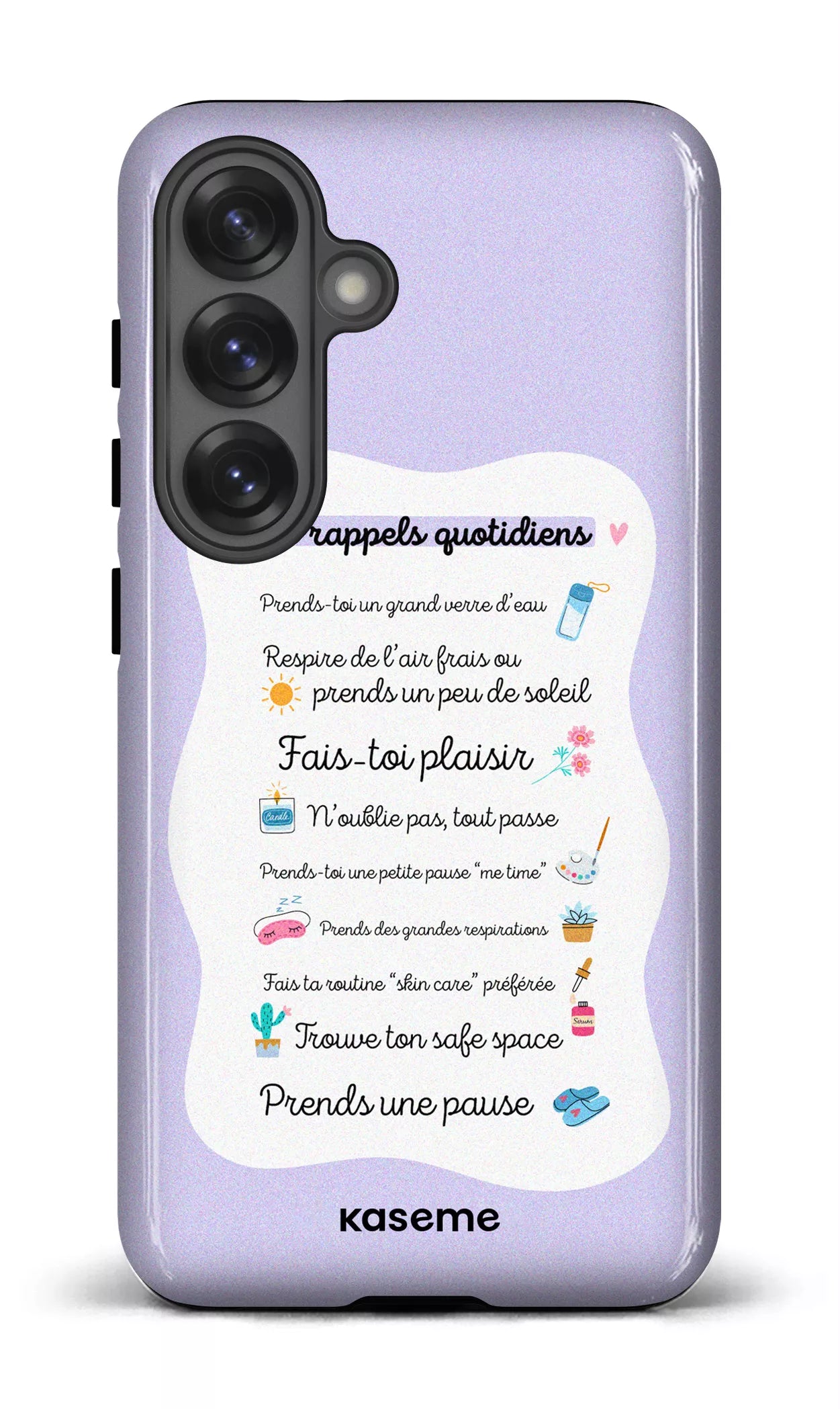 Galaxy S25 Tough (Gloss) Tes rappels quotidiens purple -