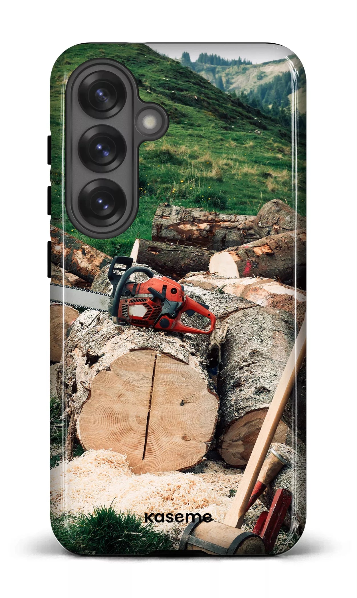 Galaxy S25 Tough (Gloss) Timber Cut -