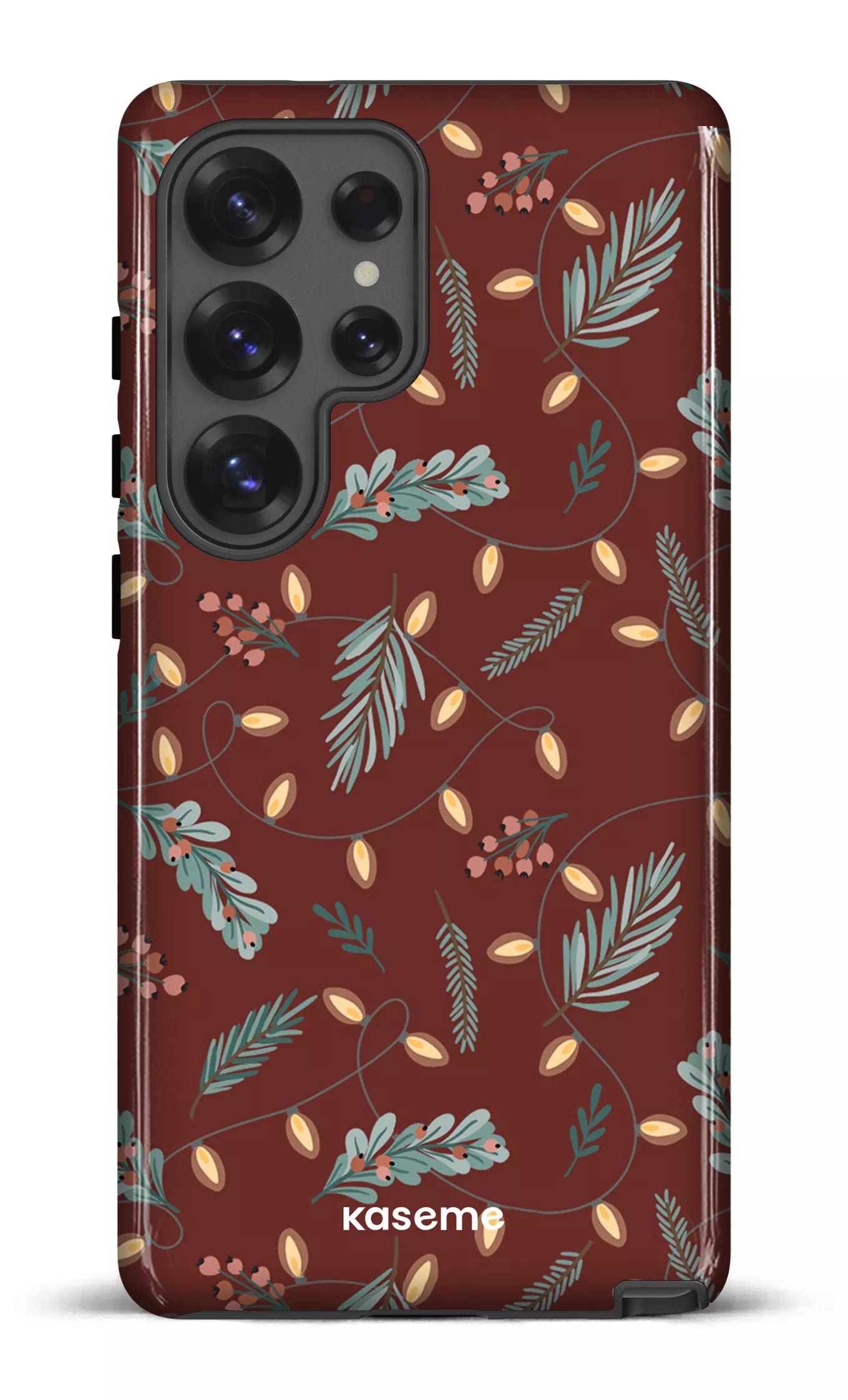 Galaxy S25 Ultra Tough (Gloss) Cozy winter night red -