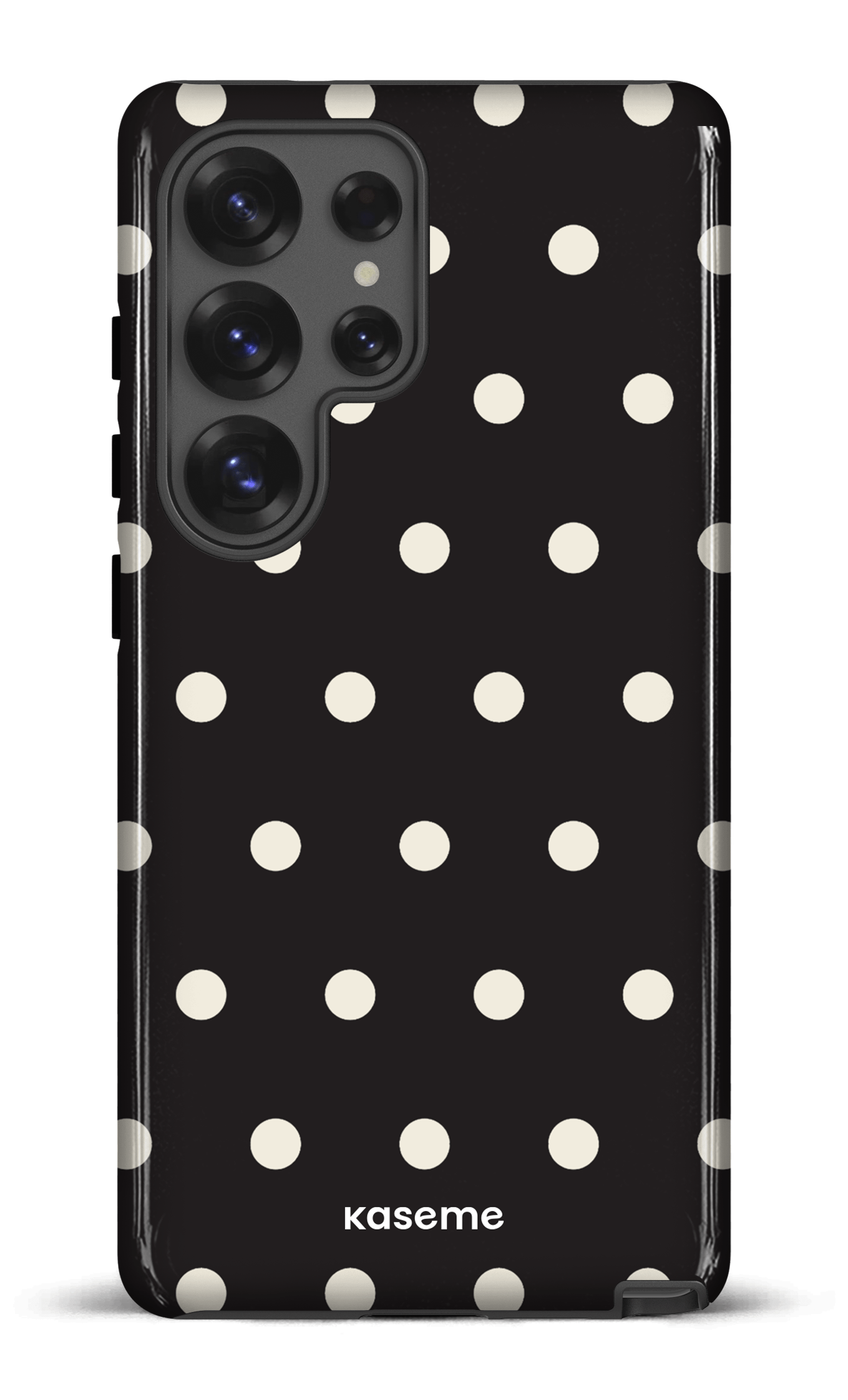 Galaxy S25 Ultra Tough (Gloss) Polka Black -
