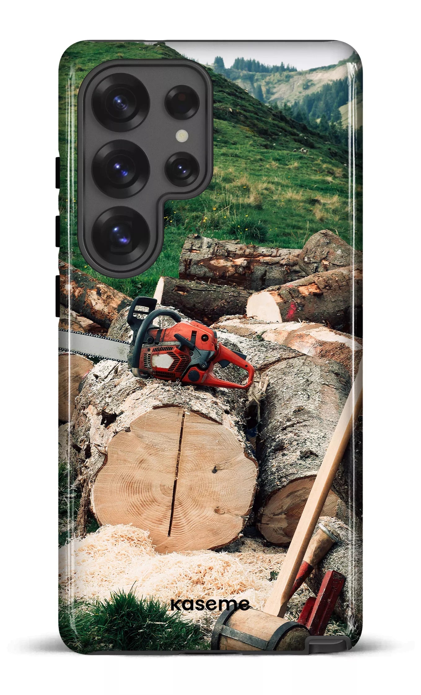 Galaxy S25 Ultra Tough (Gloss) Timber Cut -