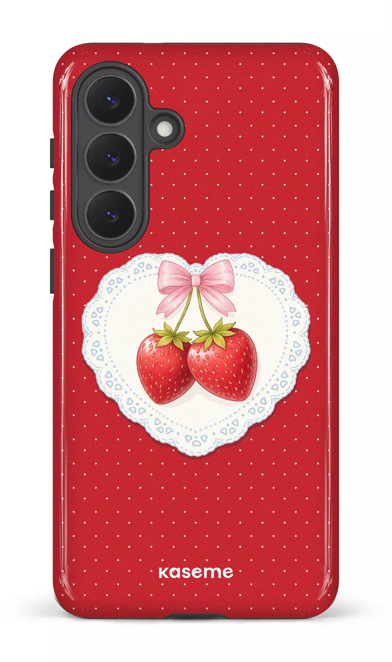 Galaxy S26P Tough (Gloss) Fresa Lace Red -