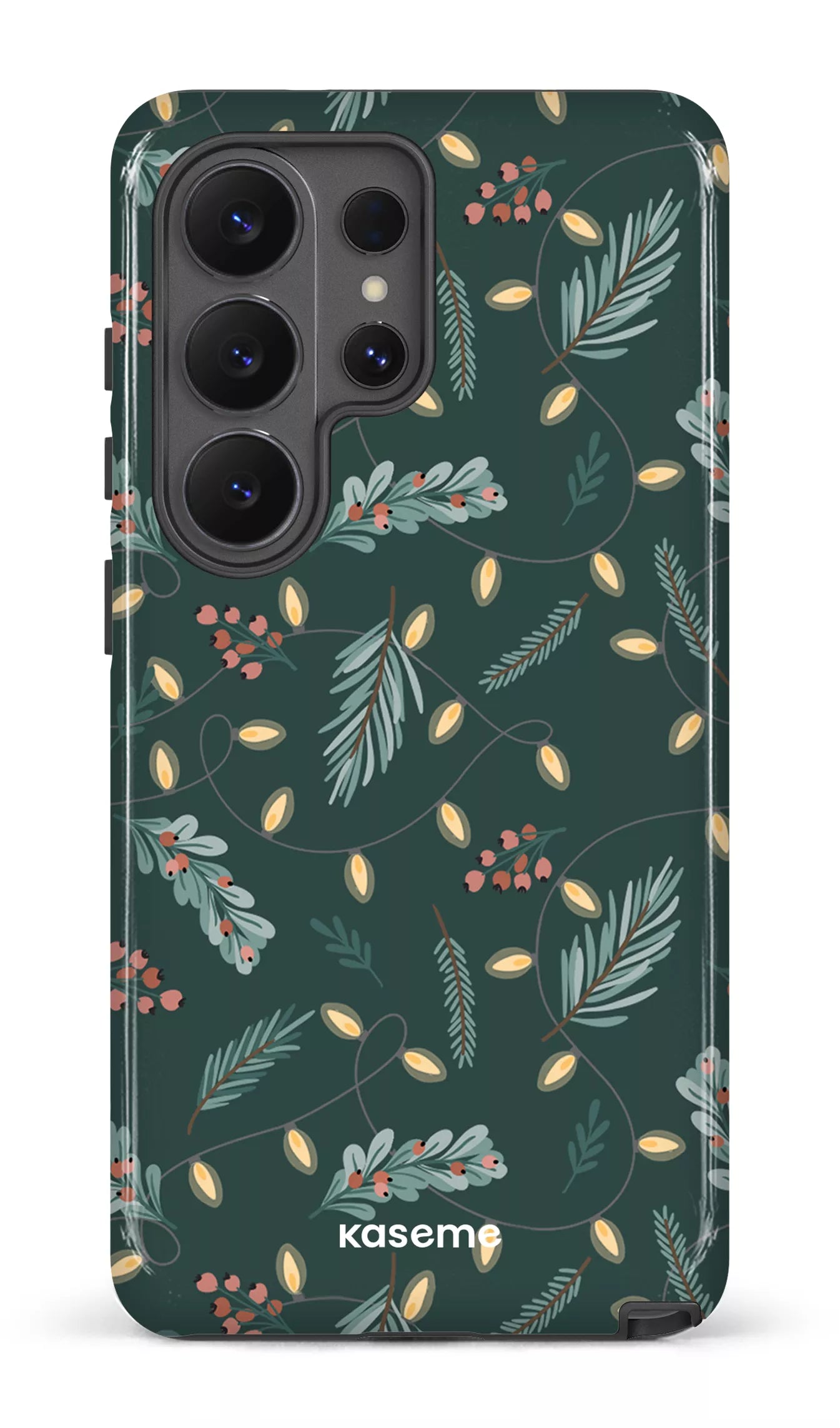 Galaxy S26 U Tough (Gloss) Cozy winter night green -