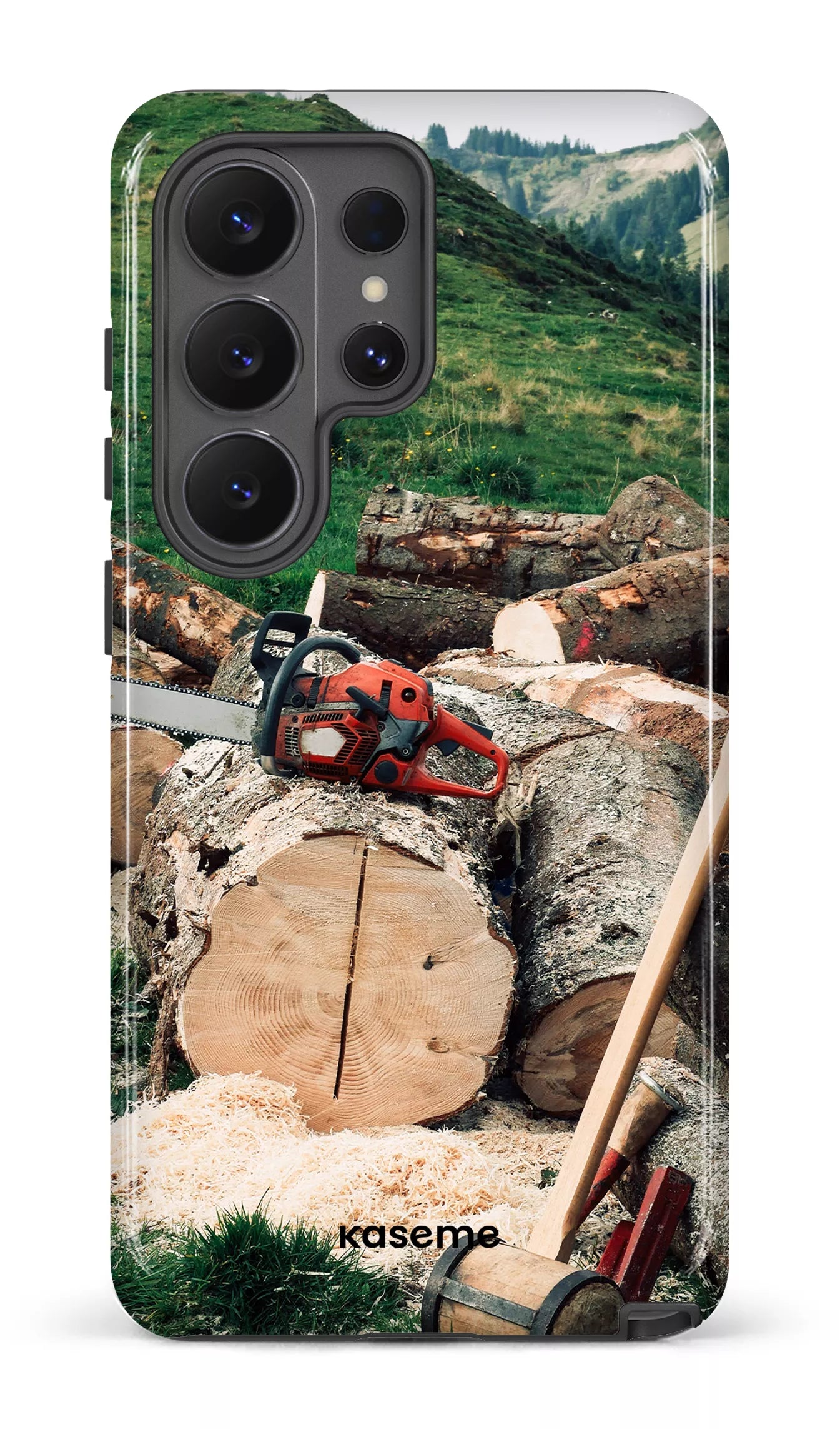 Galaxy S26 U Tough (Gloss) Timber Cut -
