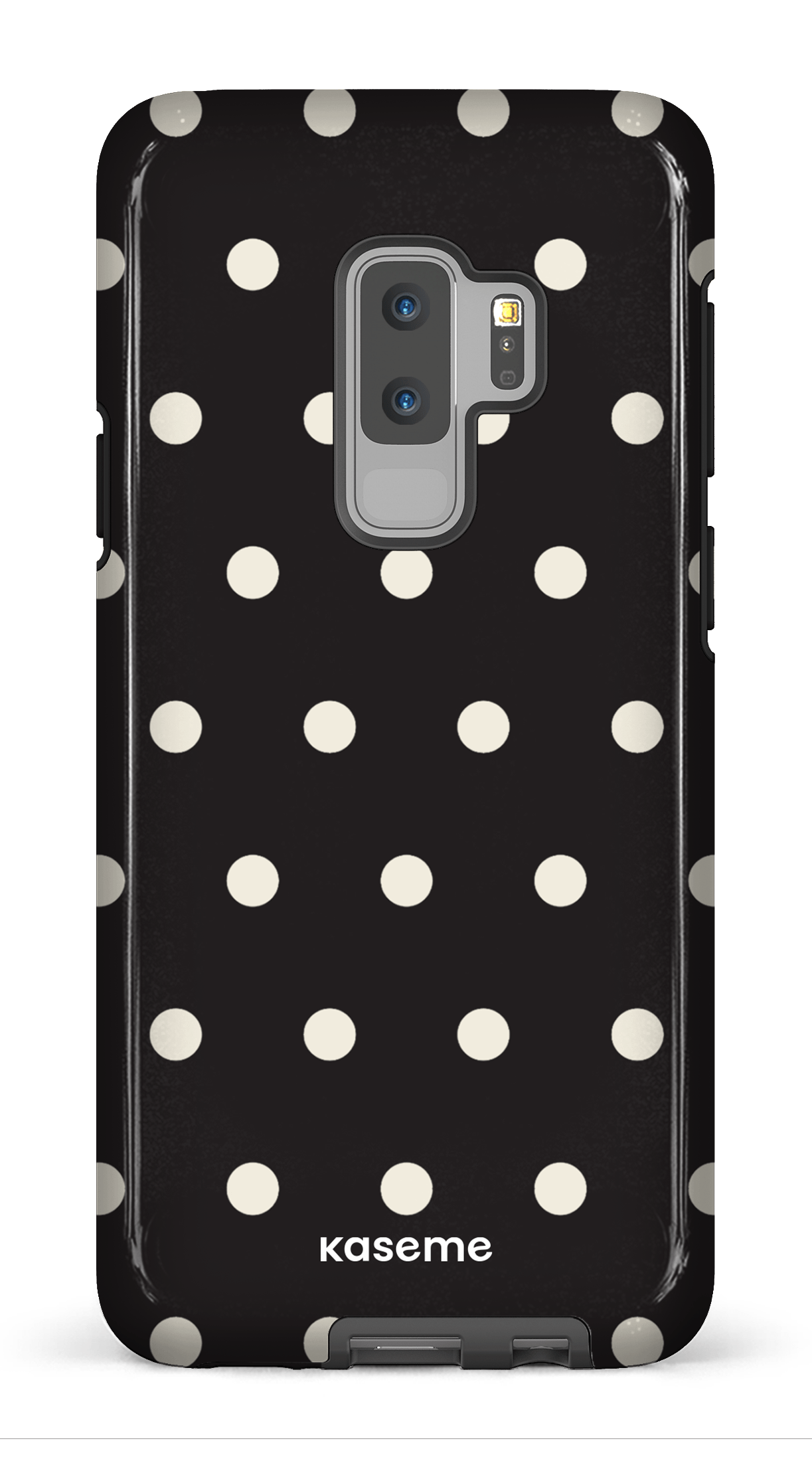 Galaxy S9 Plus Tough Polka Black -