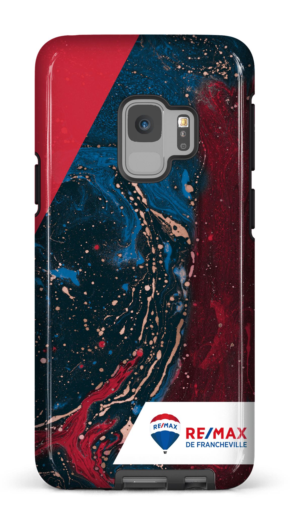 Galaxy S9 Tough Peinture marbrée sombre de Francheville -