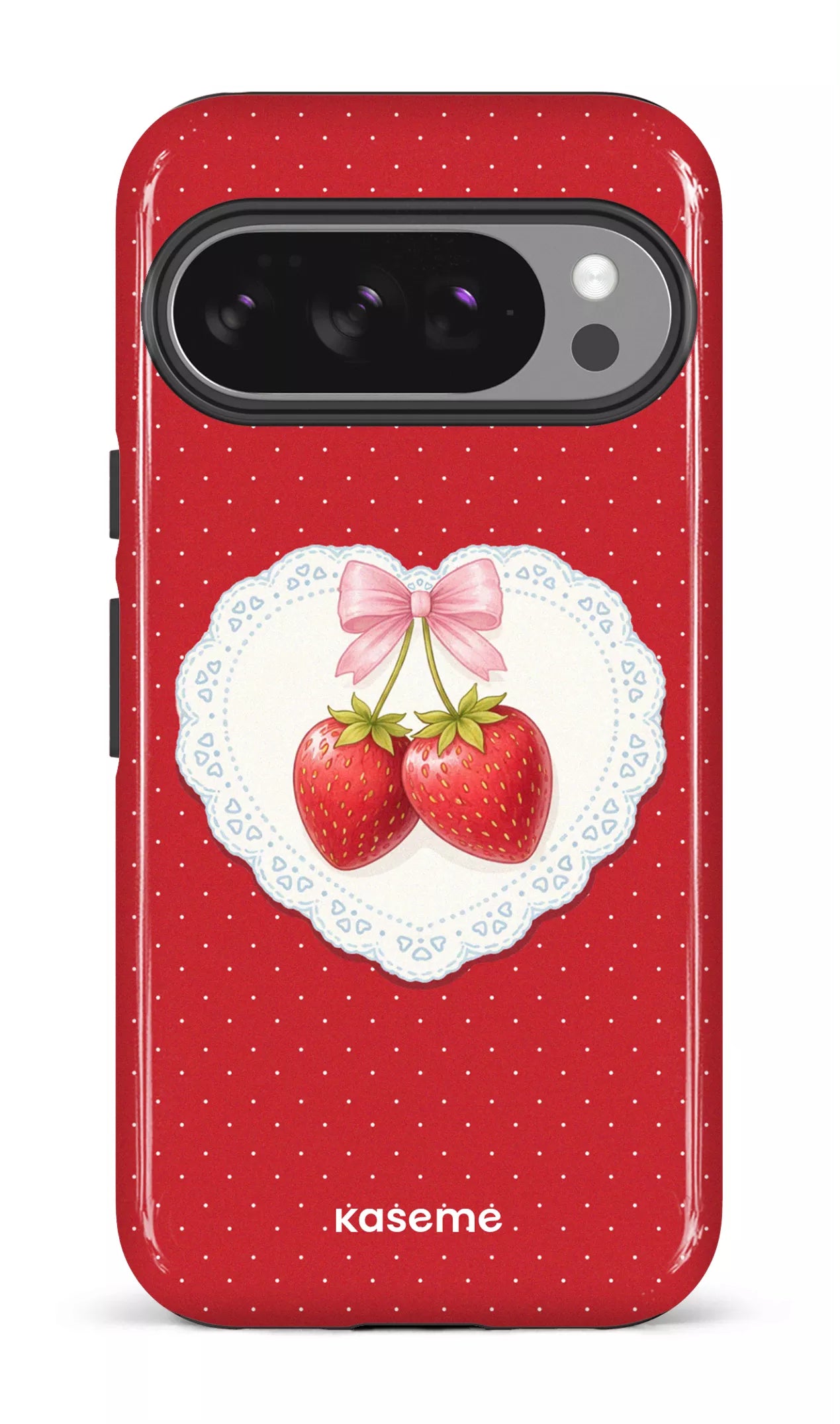 Google Pixel 10 Pro Impact (Gloss) Fresa Lace Red -