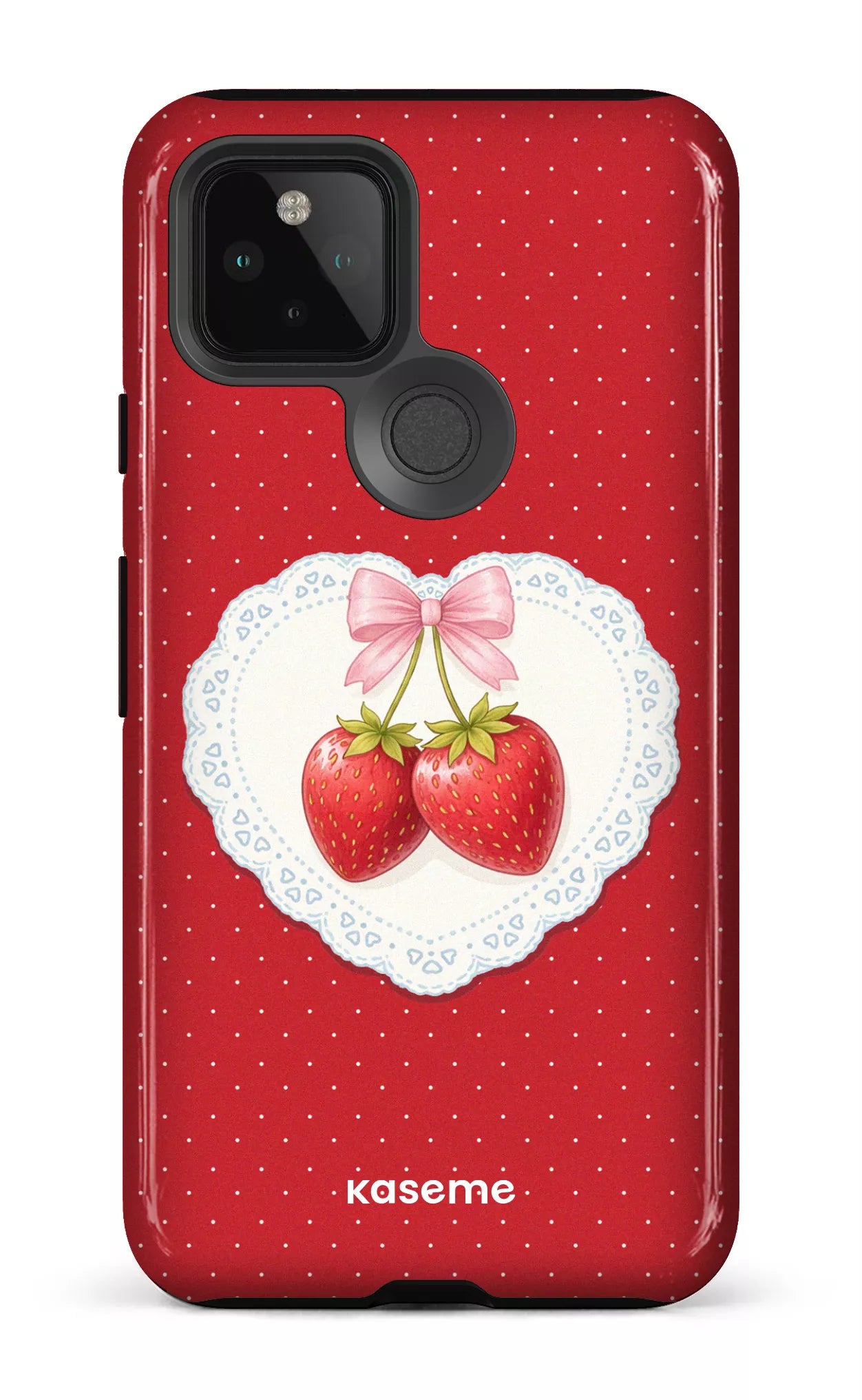 Google Pixel 5 Tough Fresa Lace Red -