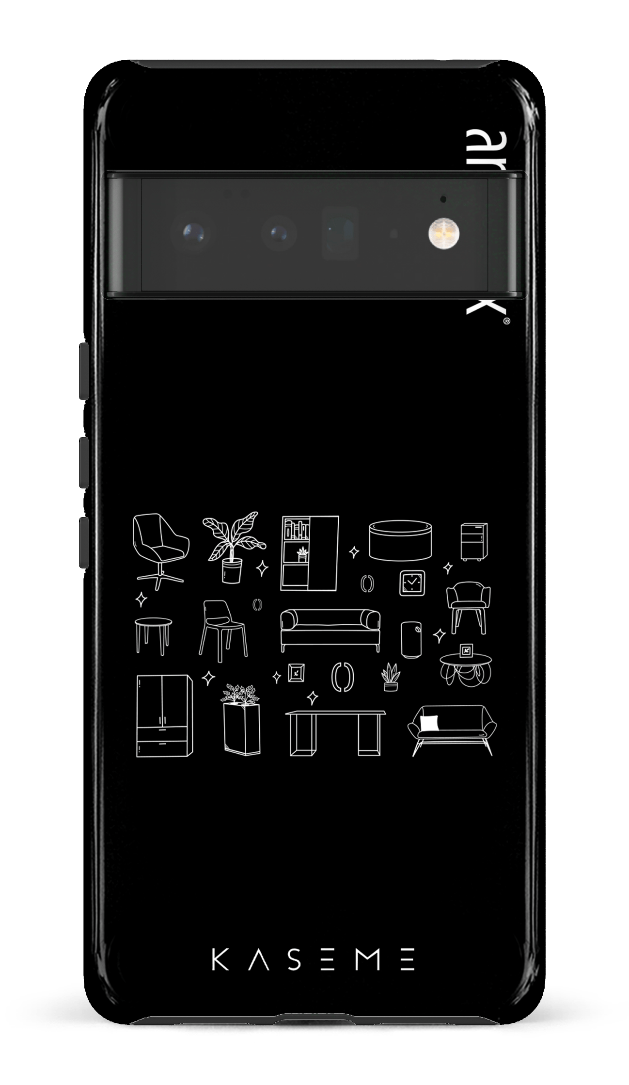 Google Pixel 6 Pro Tough (Gloss) L'essentiel noir par Artopex -