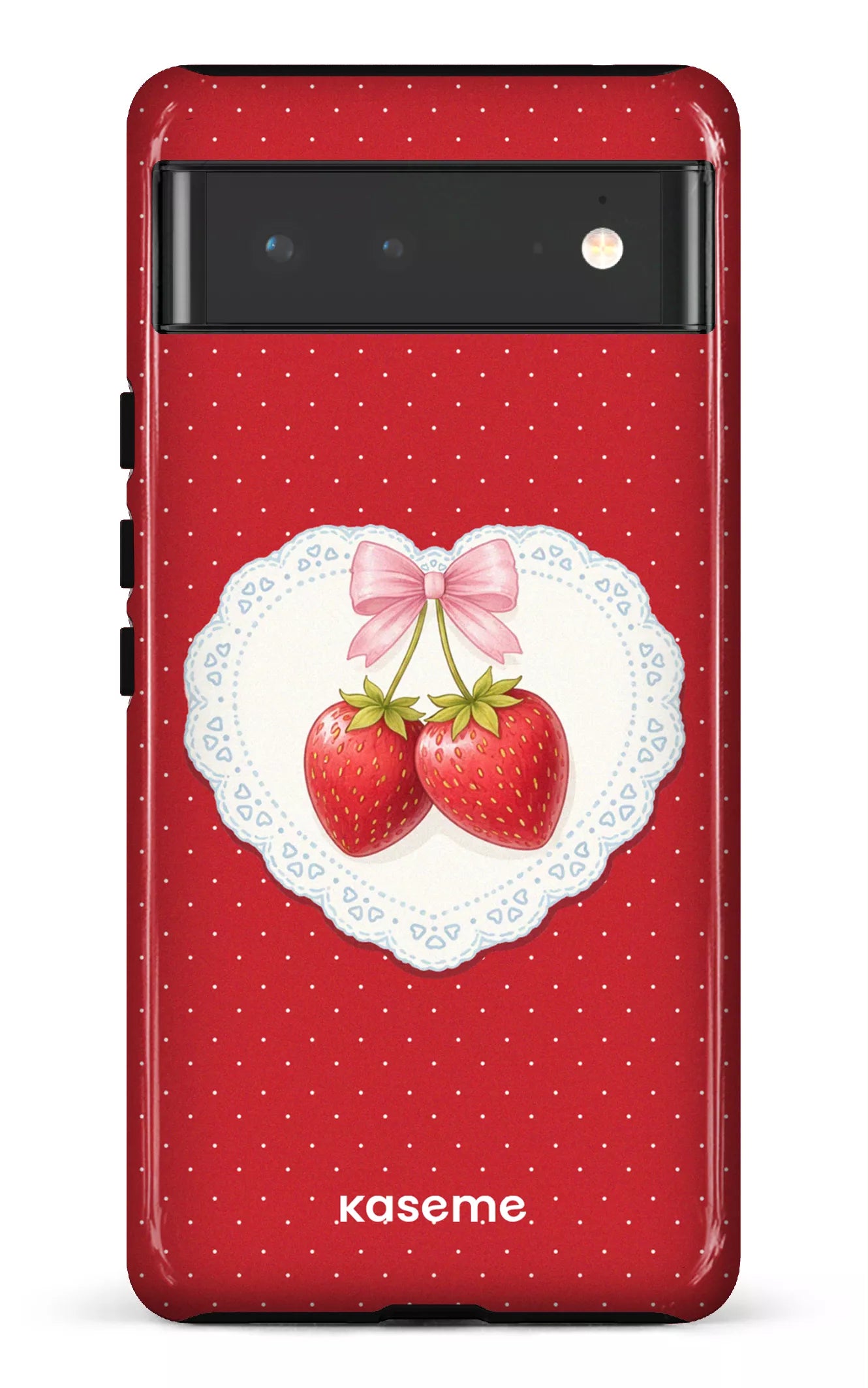 Google Pixel 6 Tough Fresa Lace Red -