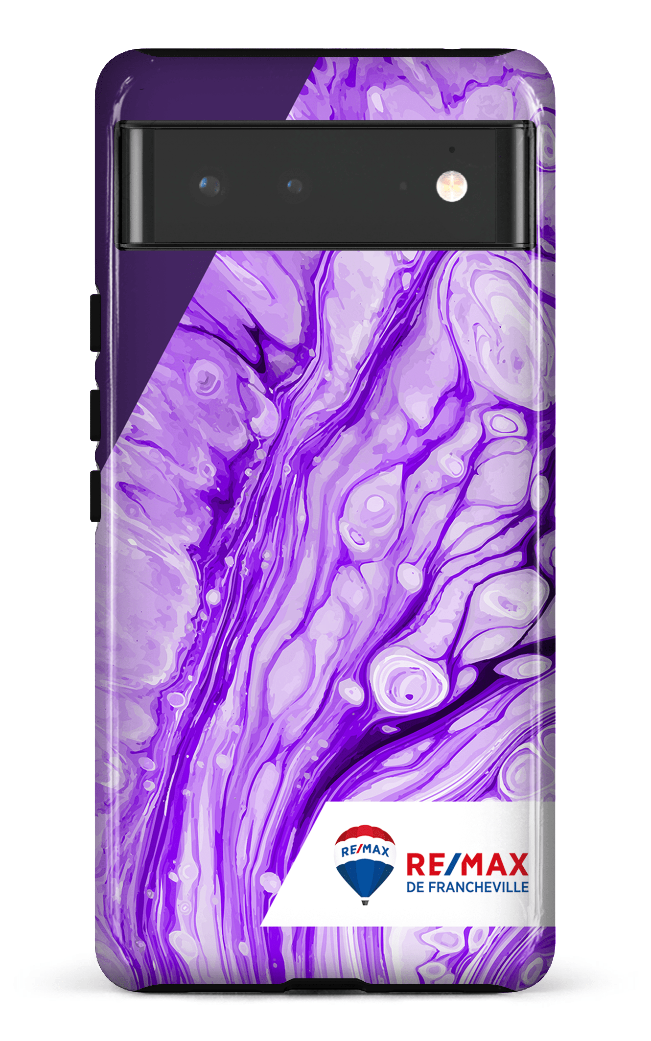 Google Pixel 6 Tough Peinture marbrée claire violette de Francheville -