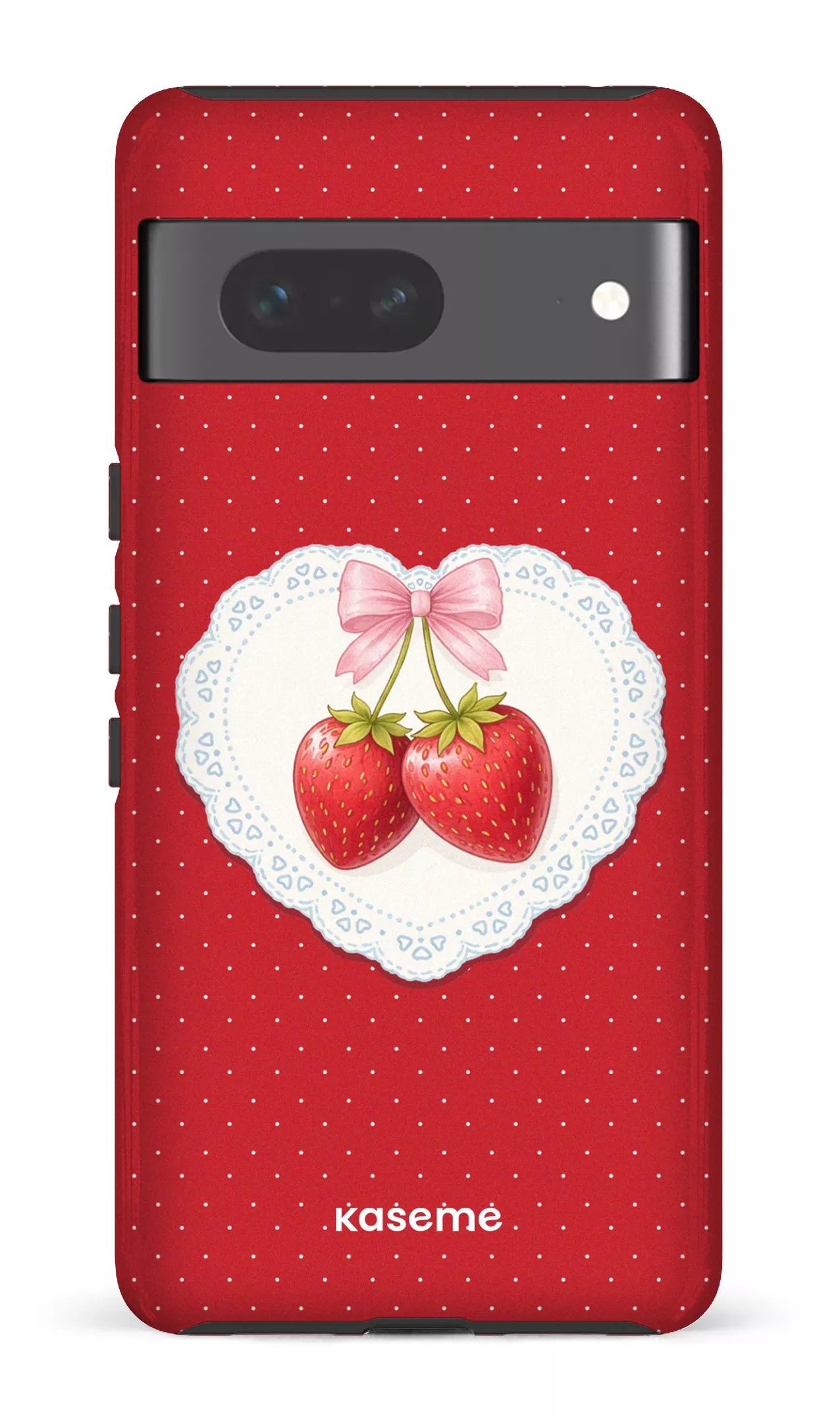 Google Pixel 7 Tough Gloss Fresa Lace Red -