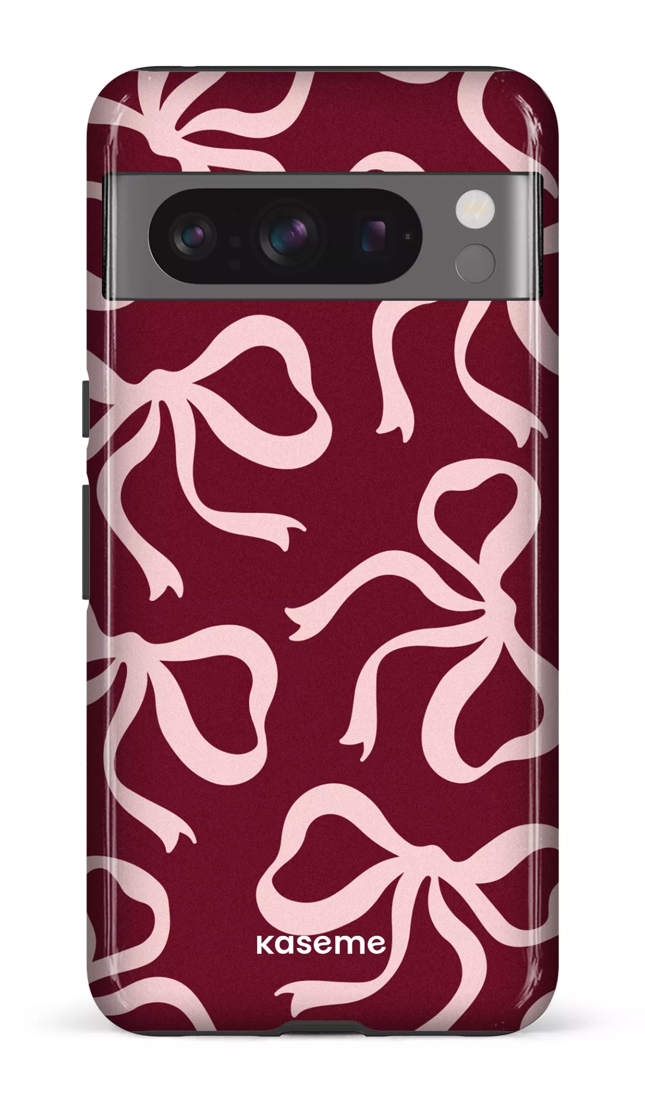 Google Pixel 8 Pro Tough Gloss Lace Burgundy & Pink -