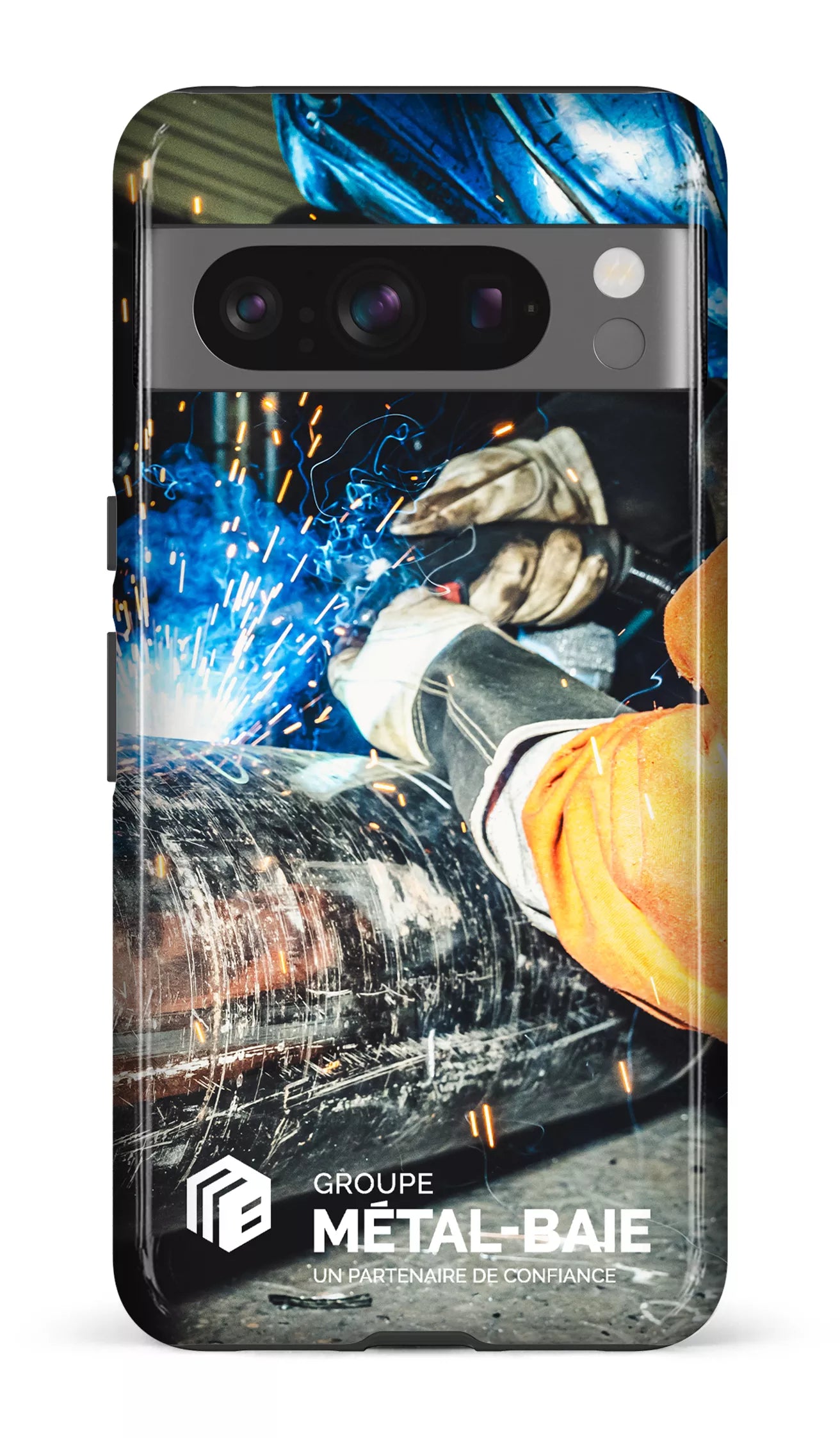 Google Pixel 8 Pro Tough Gloss Soudure par Métal-Baie -