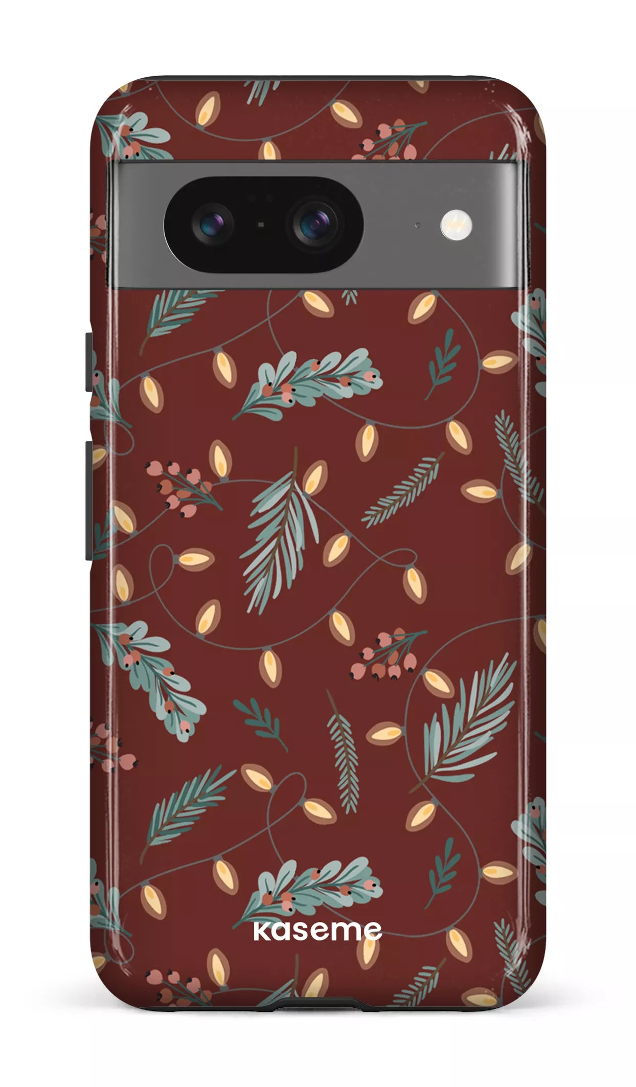 Google Pixel 8 Tough Gloss Cozy winter night red -