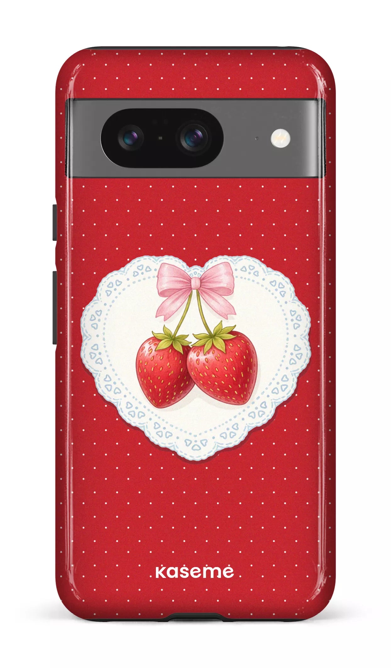 Google Pixel 8 Tough Gloss Fresa Lace Red -