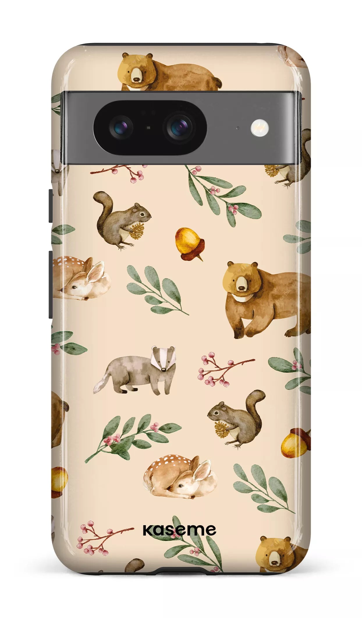 Google Pixel 8 Tough Gloss Furry Forest Beige -