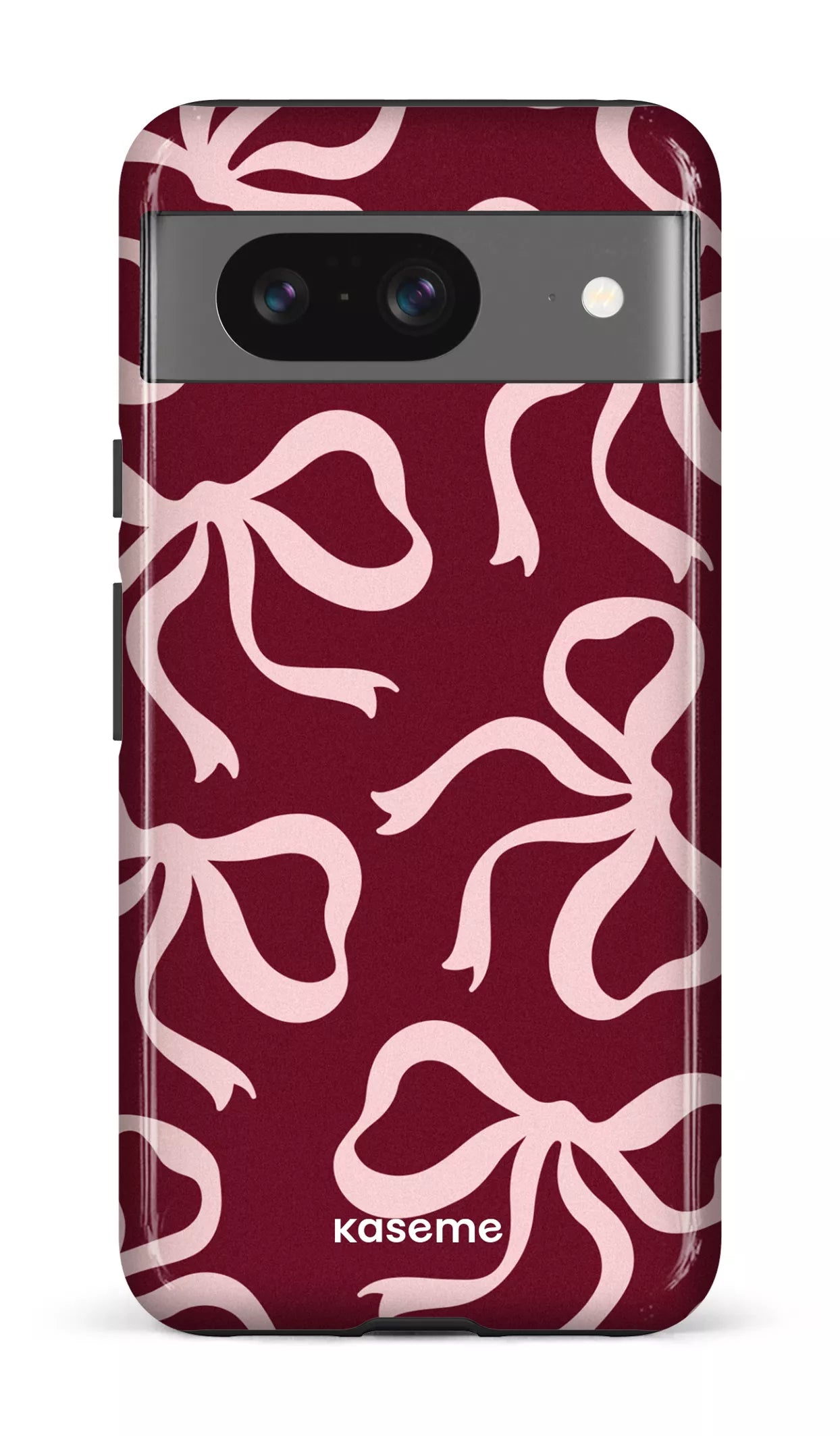 Google Pixel 8 Tough Gloss Lace Burgundy & Pink -