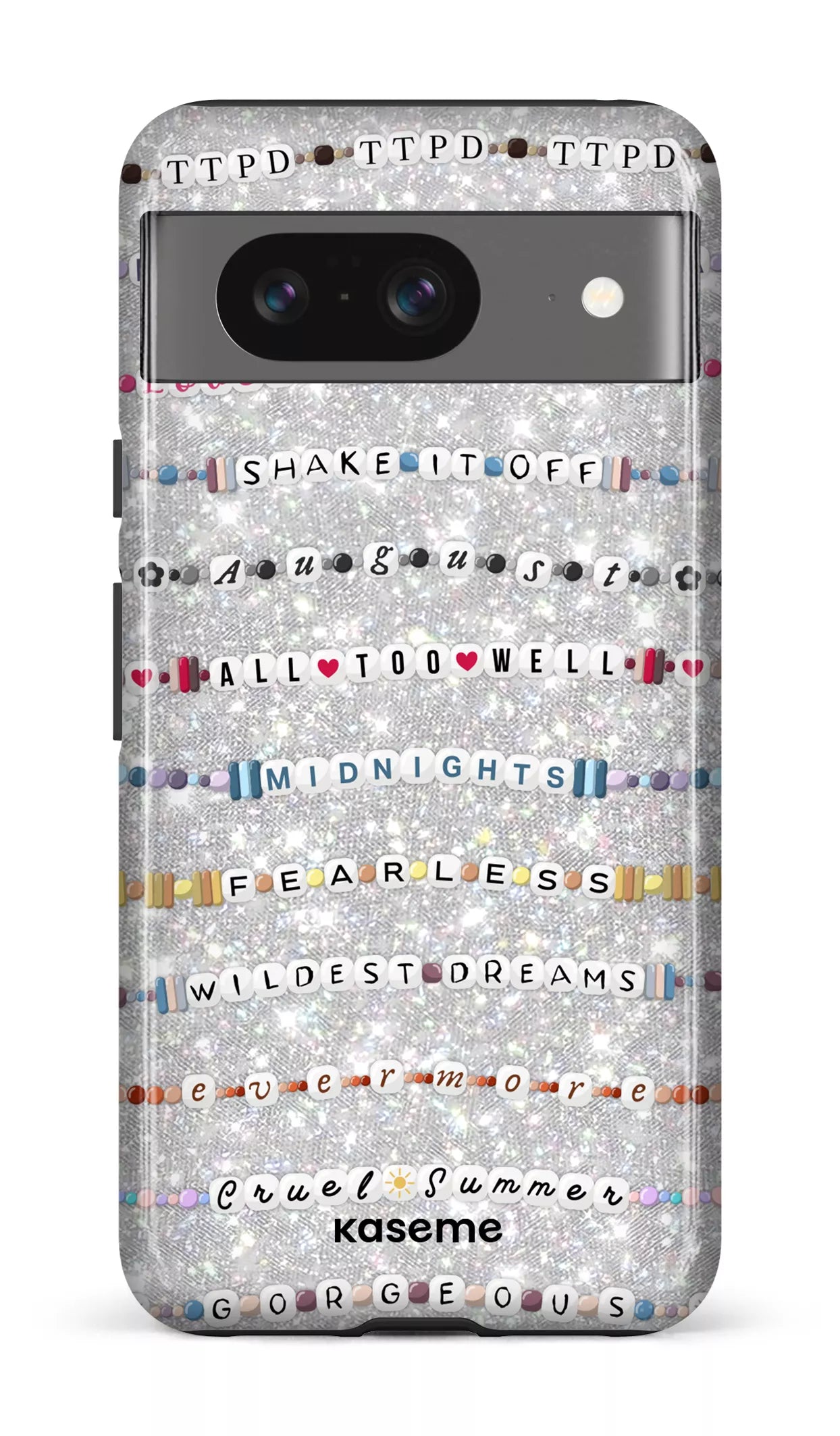 Google Pixel 8 Tough Gloss Love Story Glitter -