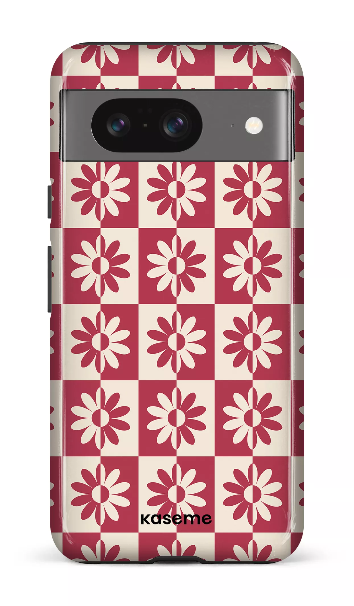 Google Pixel 8 Tough Gloss Snowdrop Red -