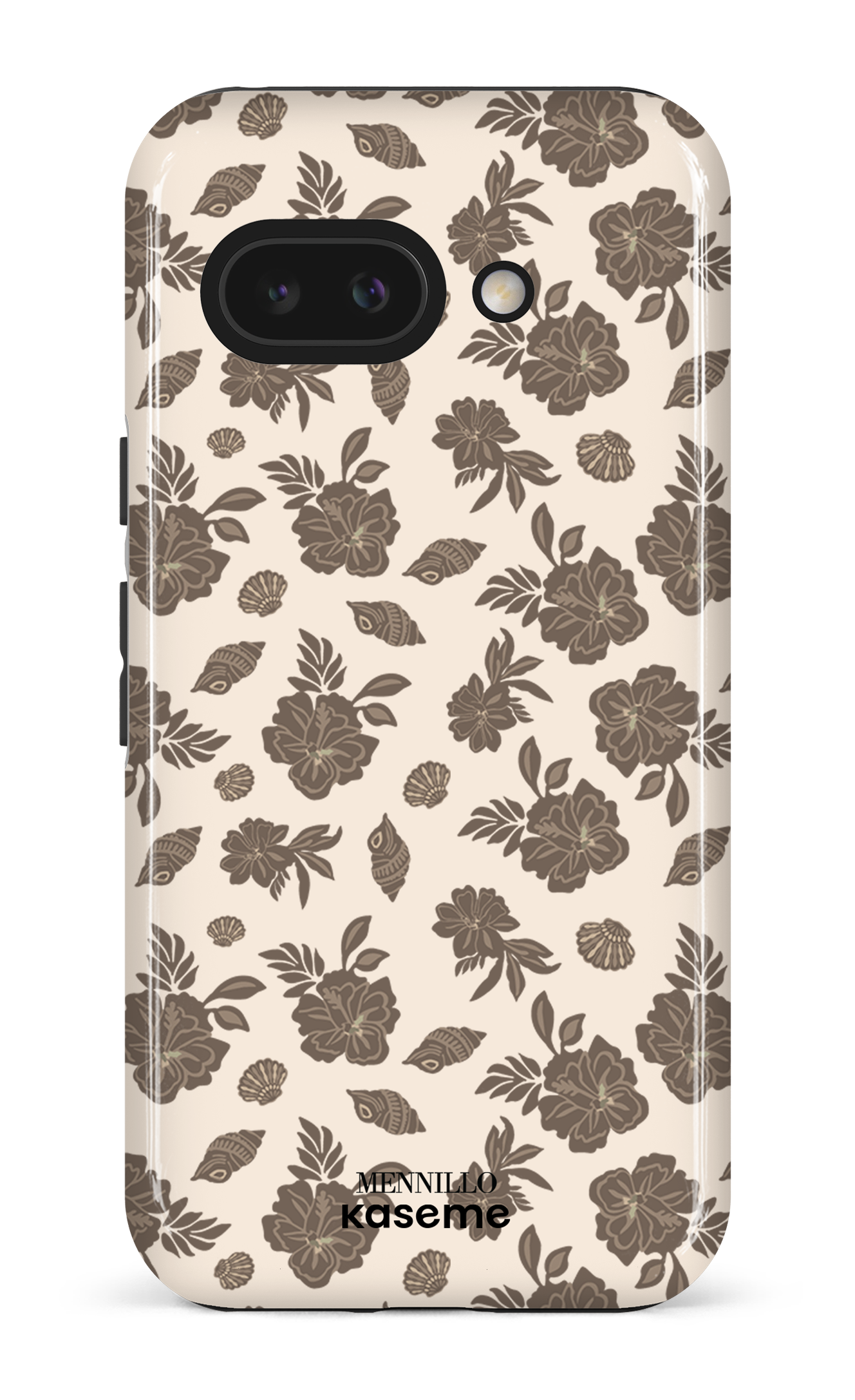 Google Pixel 9 A Impact (Gloss) Floral Brown by Mennillo -
