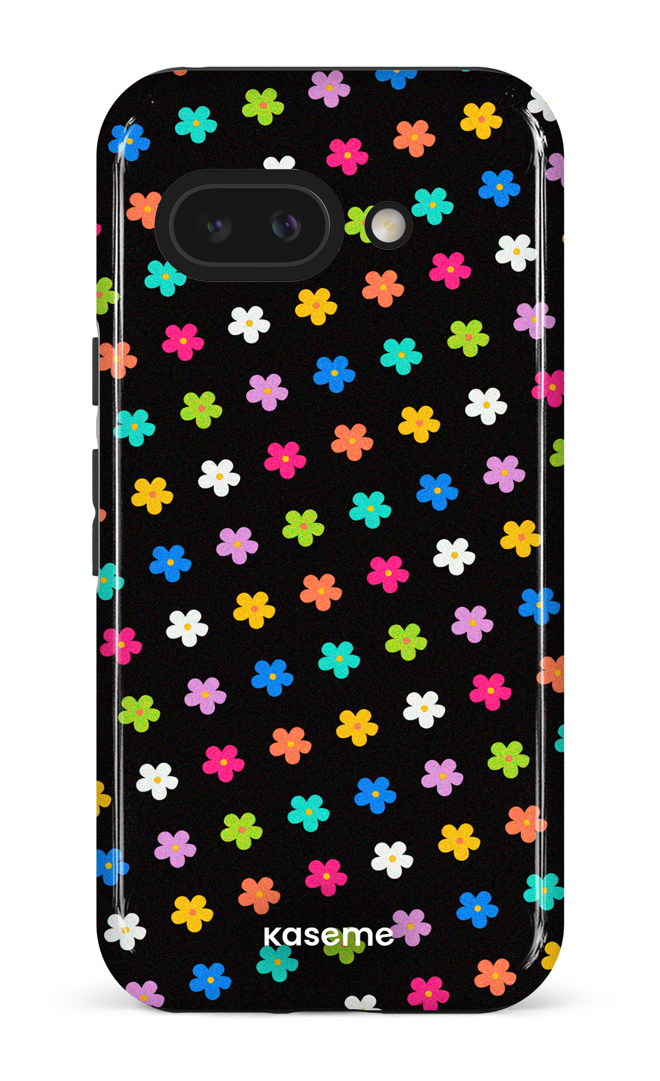 Google Pixel 9 A Impact (Gloss) Joyful Flowers Black -