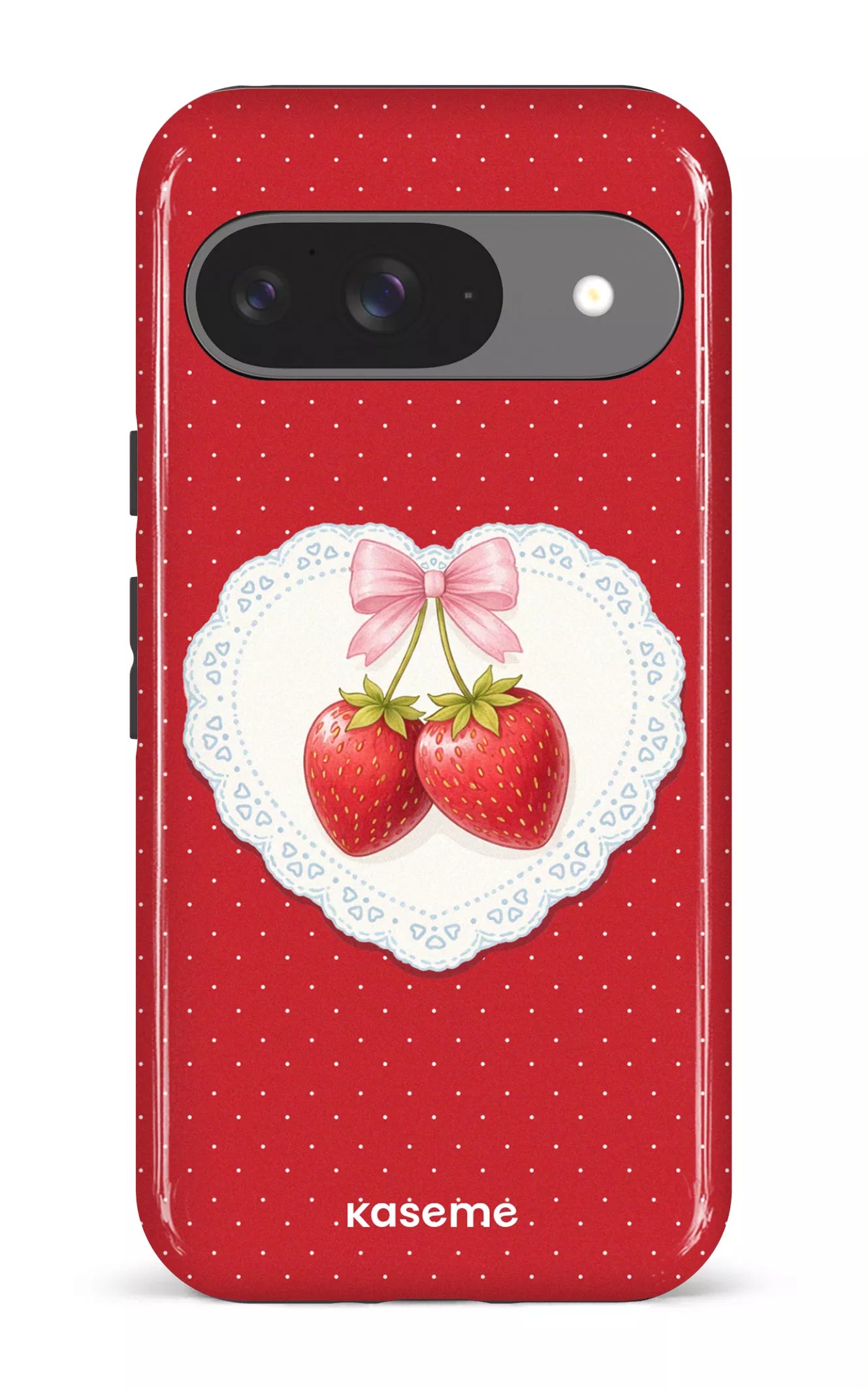 Google Pixel 9 Impact (Gloss) Fresa Lace Red -