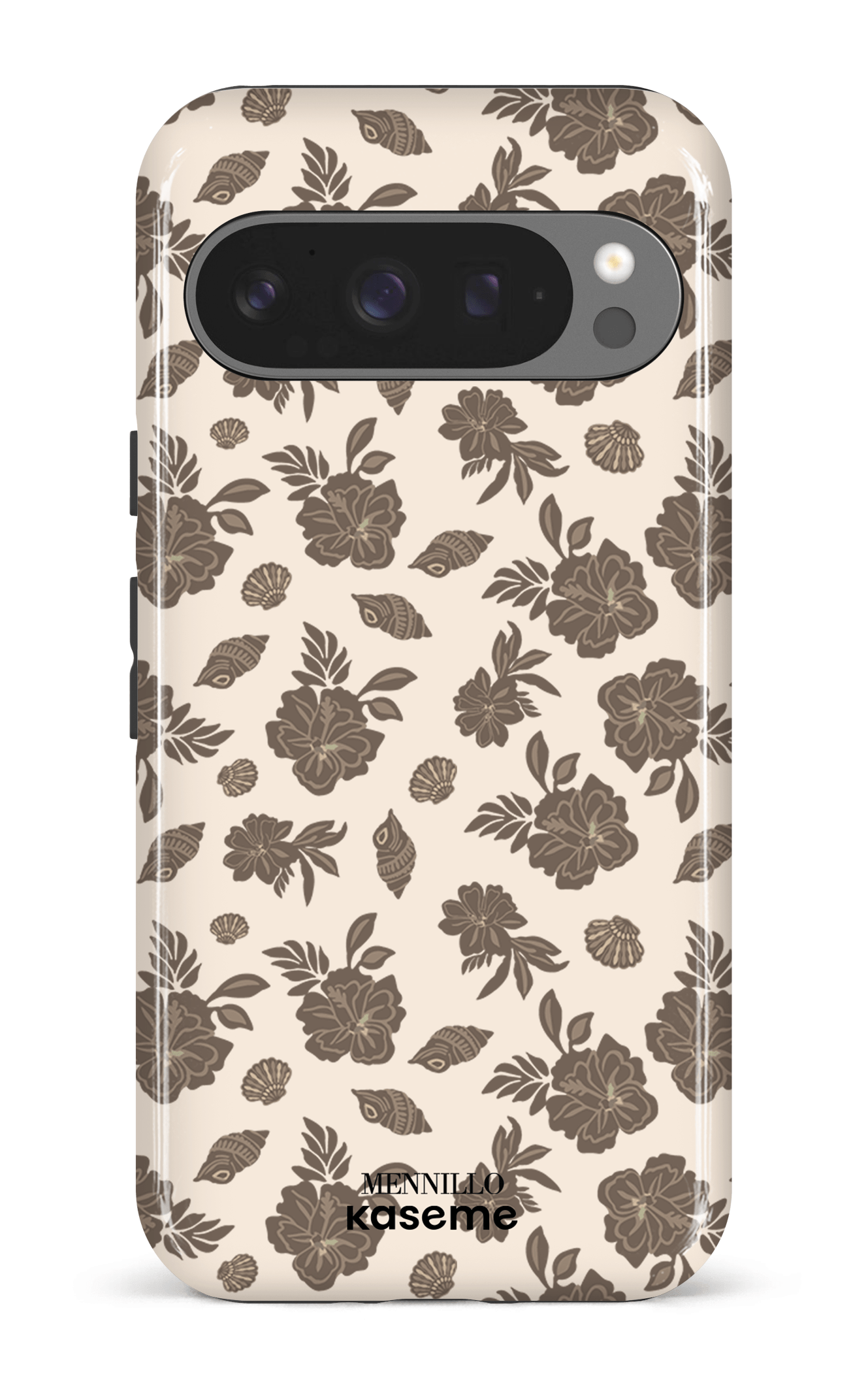 Google Pixel 9 Pro Impact (Gloss) Floral Brown by Mennillo -