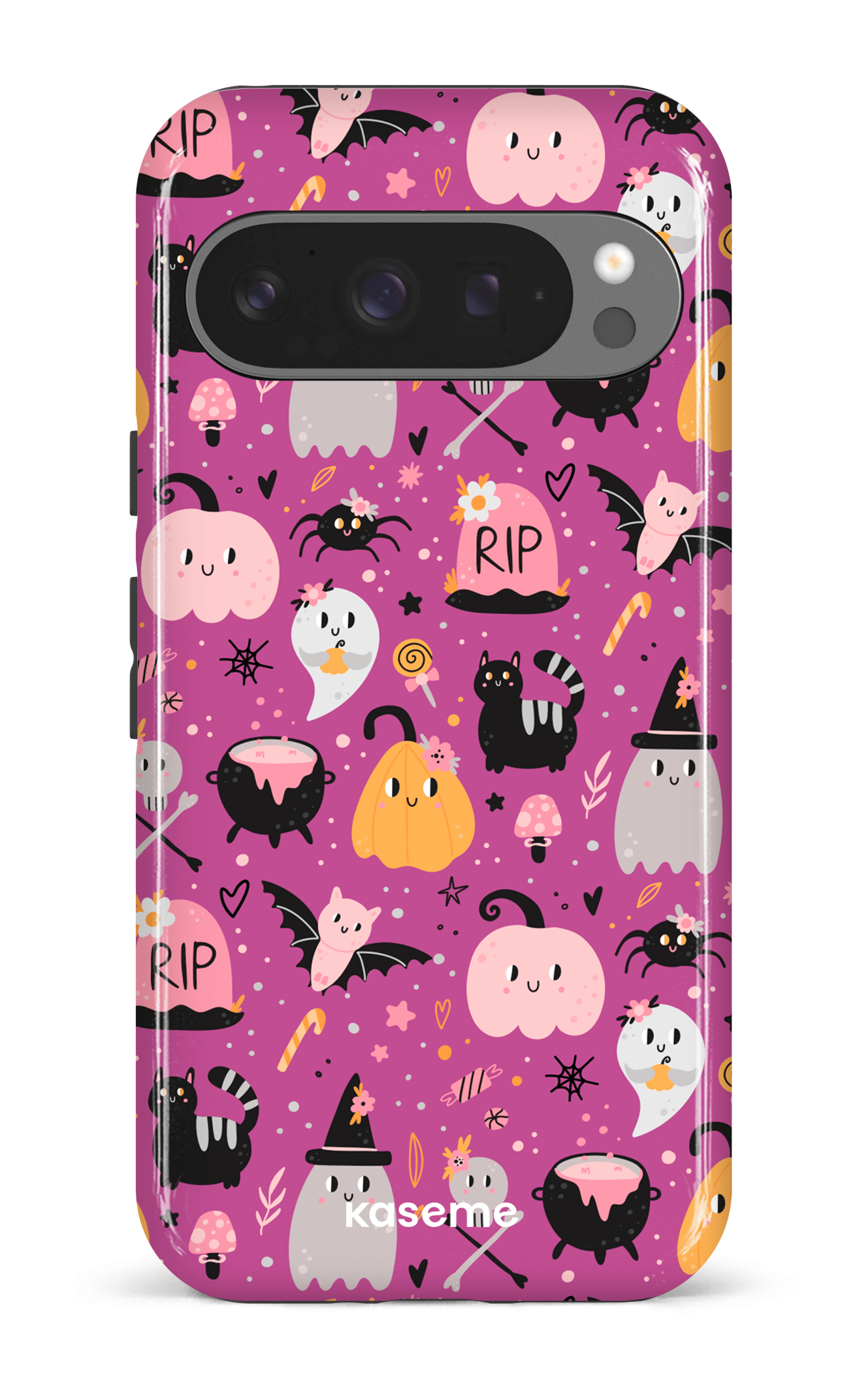 Google Pixel 9 Pro Impact (Gloss) Trick or Threat Pink -