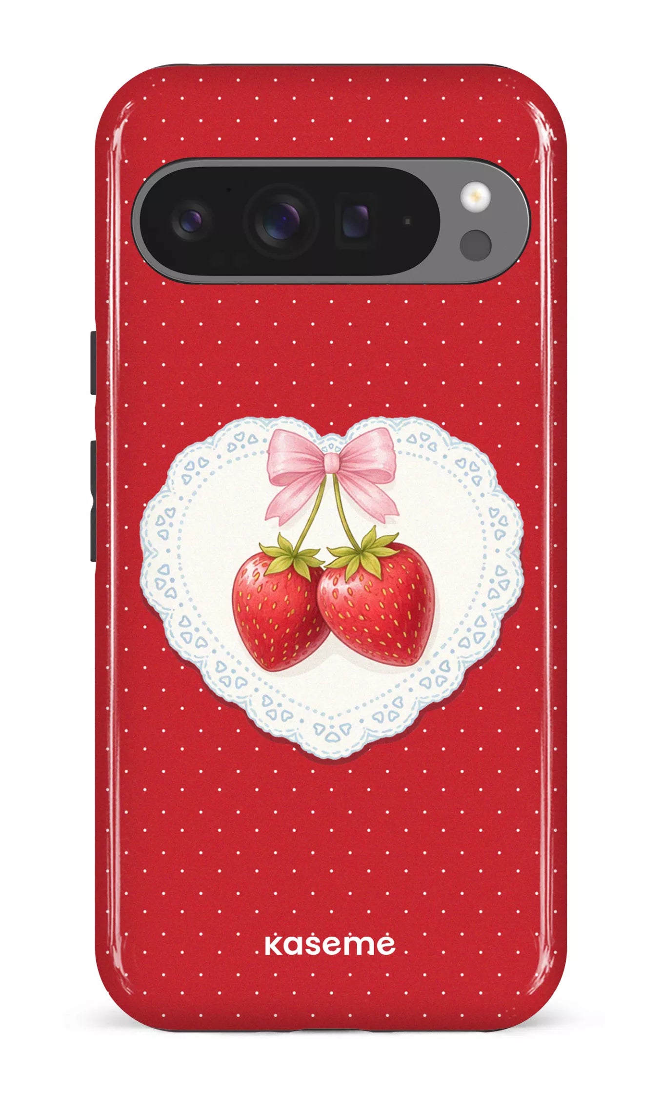 Google Pixel 9 Pro XL Impact (Gloss) Fresa Lace Red -