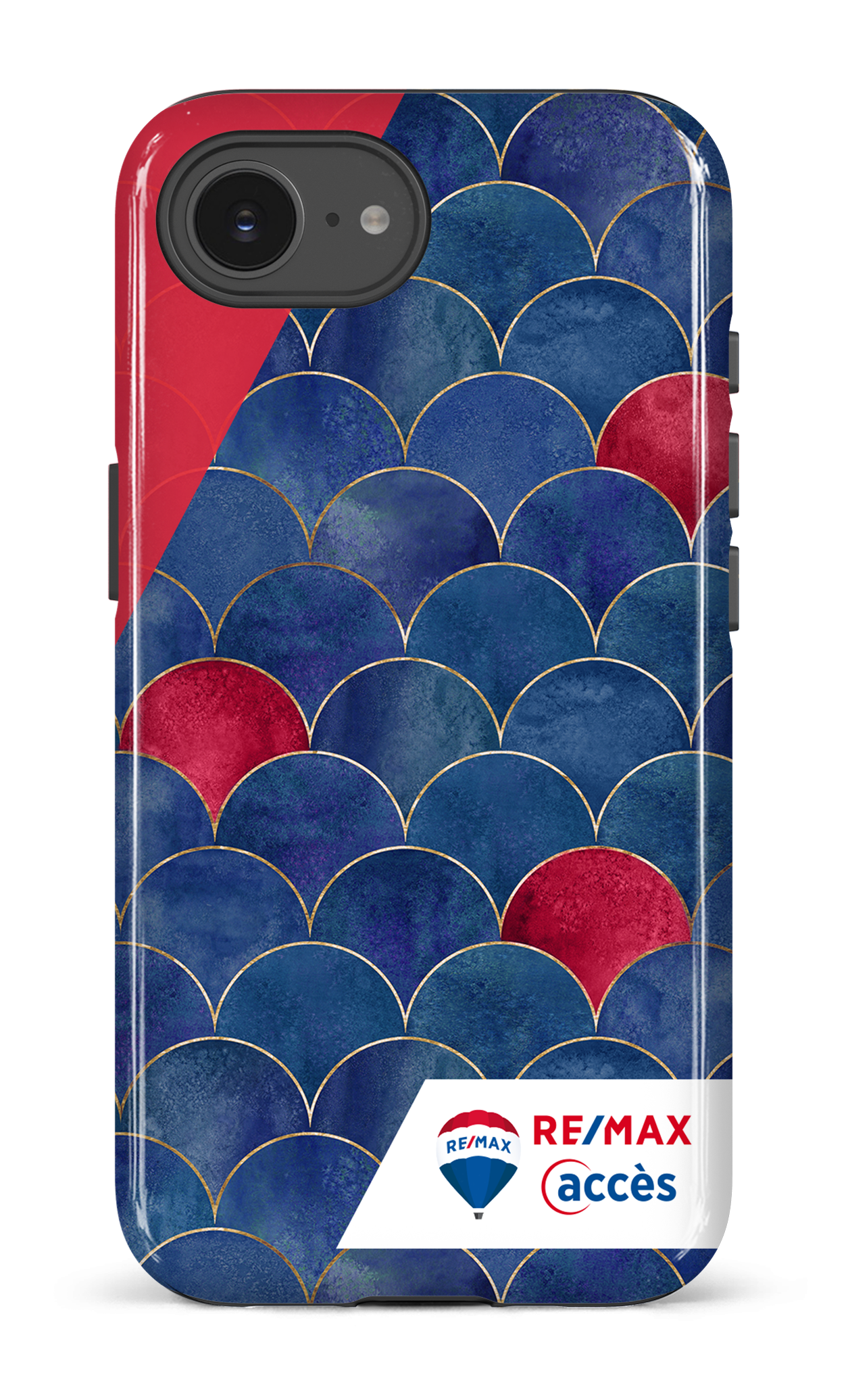 IPhone 16 E Impact Case Écailles bicolores -