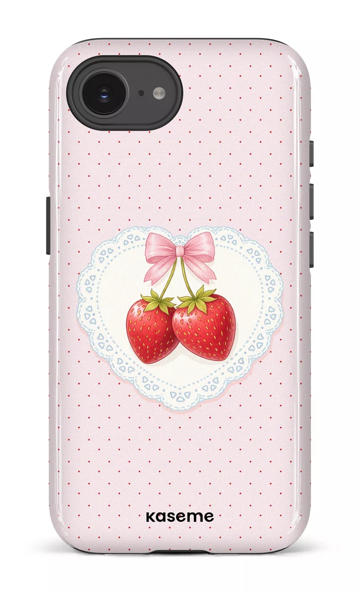 IPhone 16 E Impact Case Fresa Lace Pink -